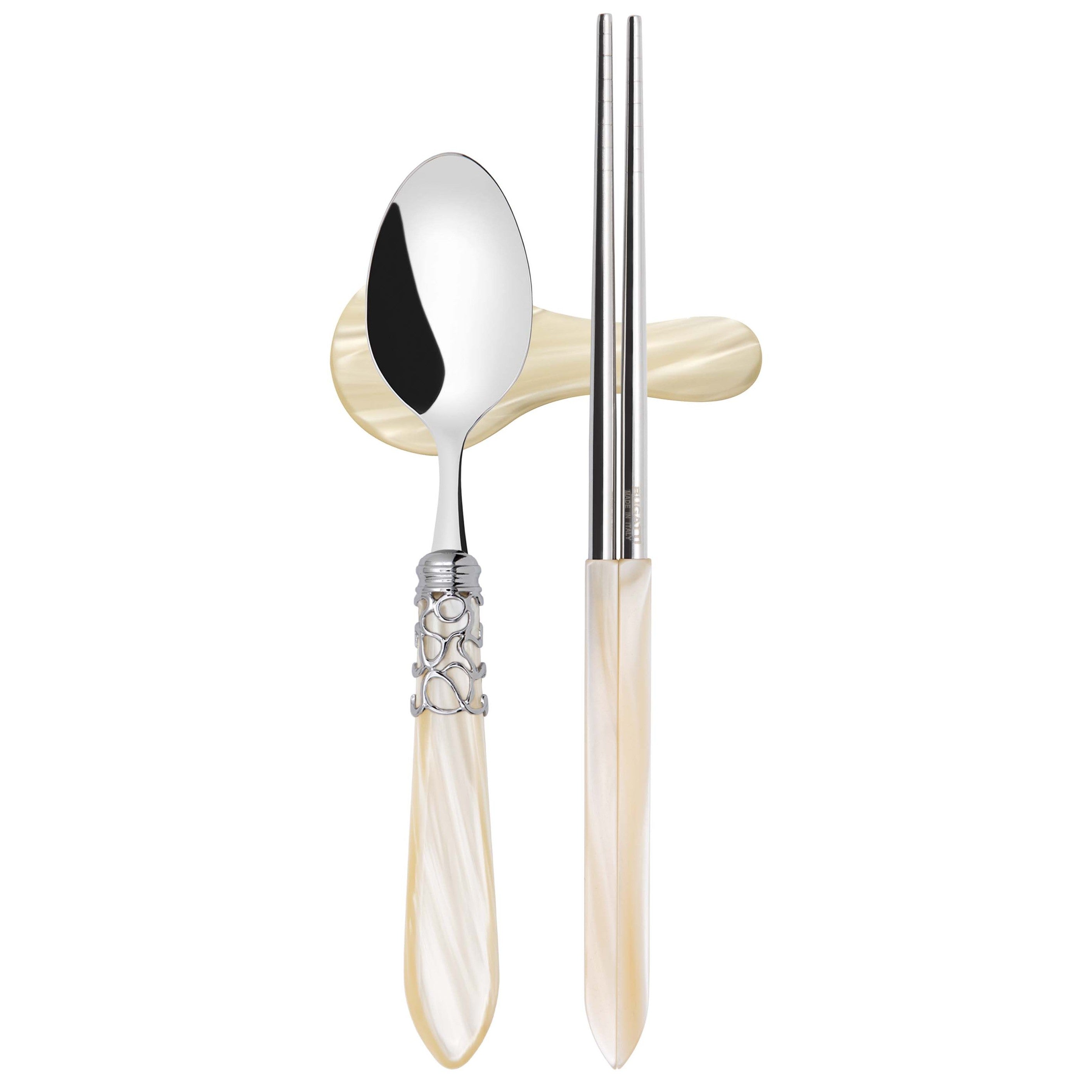 Melodia Brilliant Chopsticks set for 2 - Ivory