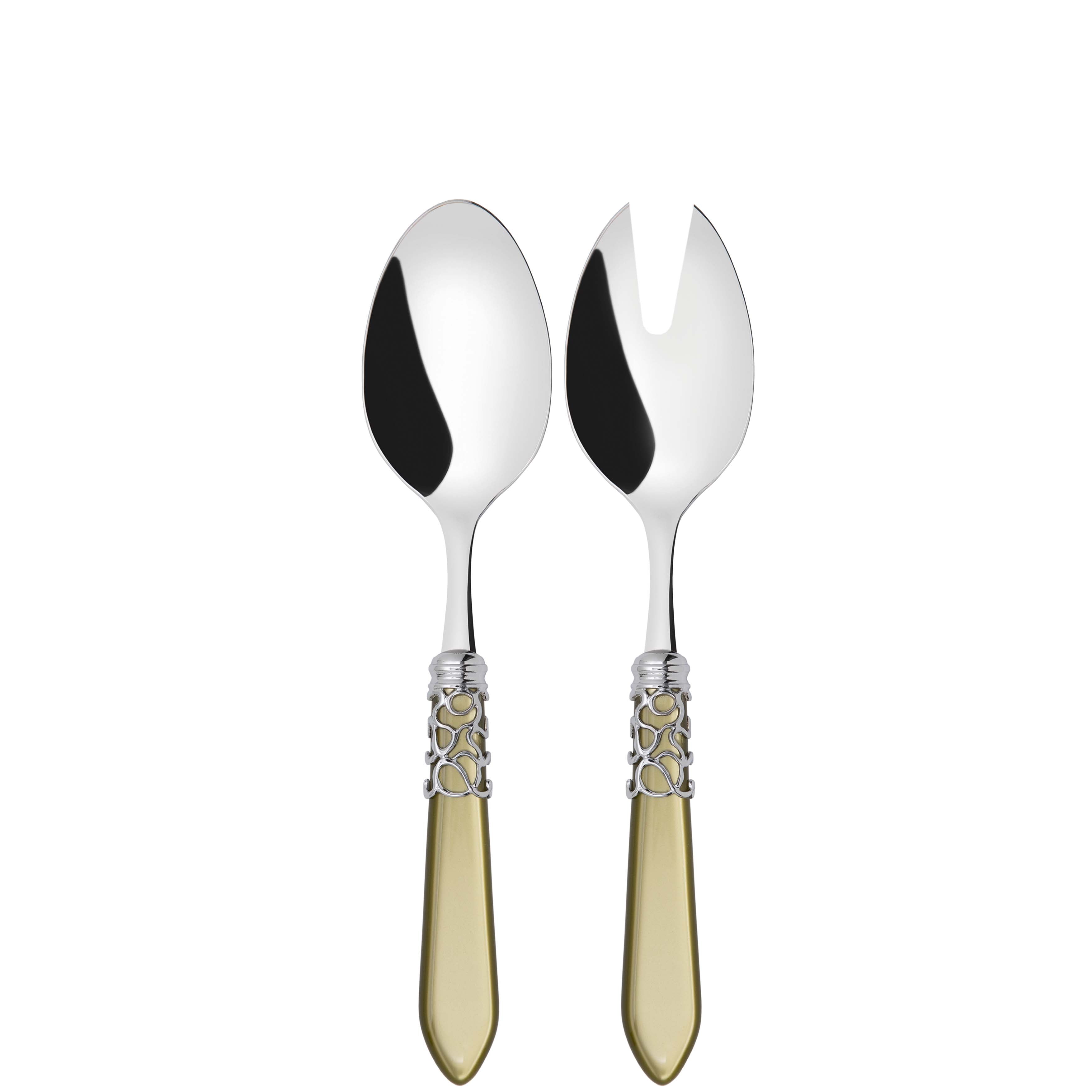 Melodia Brilliant 2 Piece Salad Servers - chartreuse green-Casa Bugatti USA