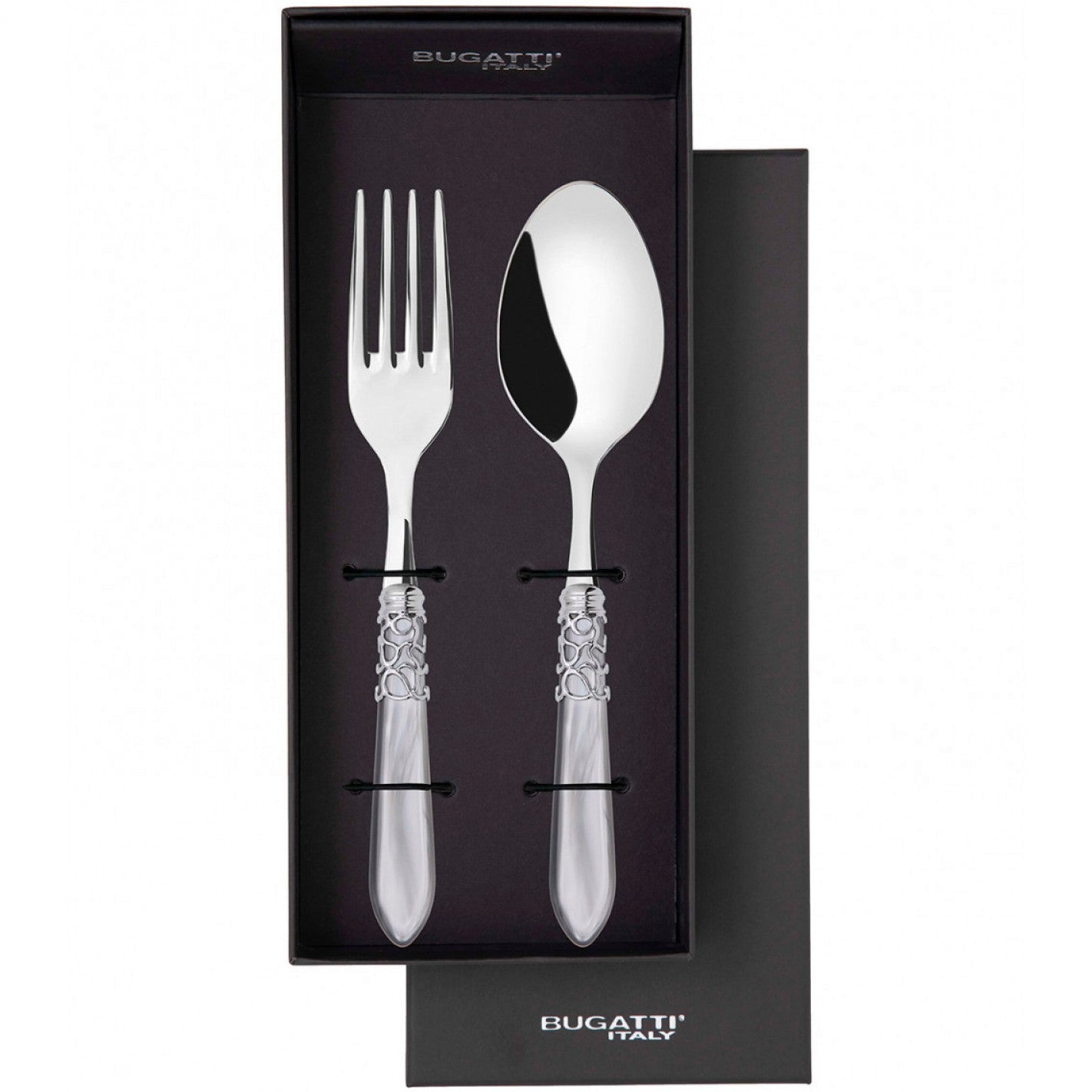 Melodia Brilliant 2 Piece Serving Set - Gray