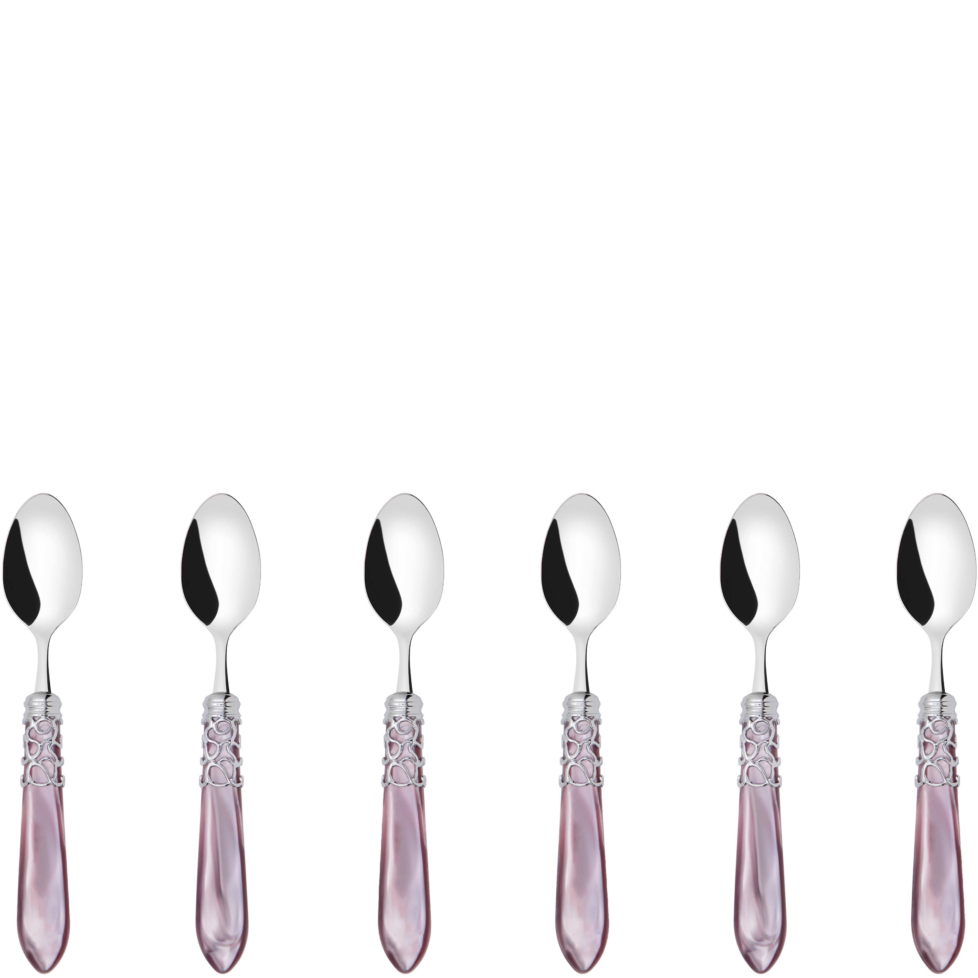 Melodia Brilliant 6 Piece Moka Spoon Set - Lilac