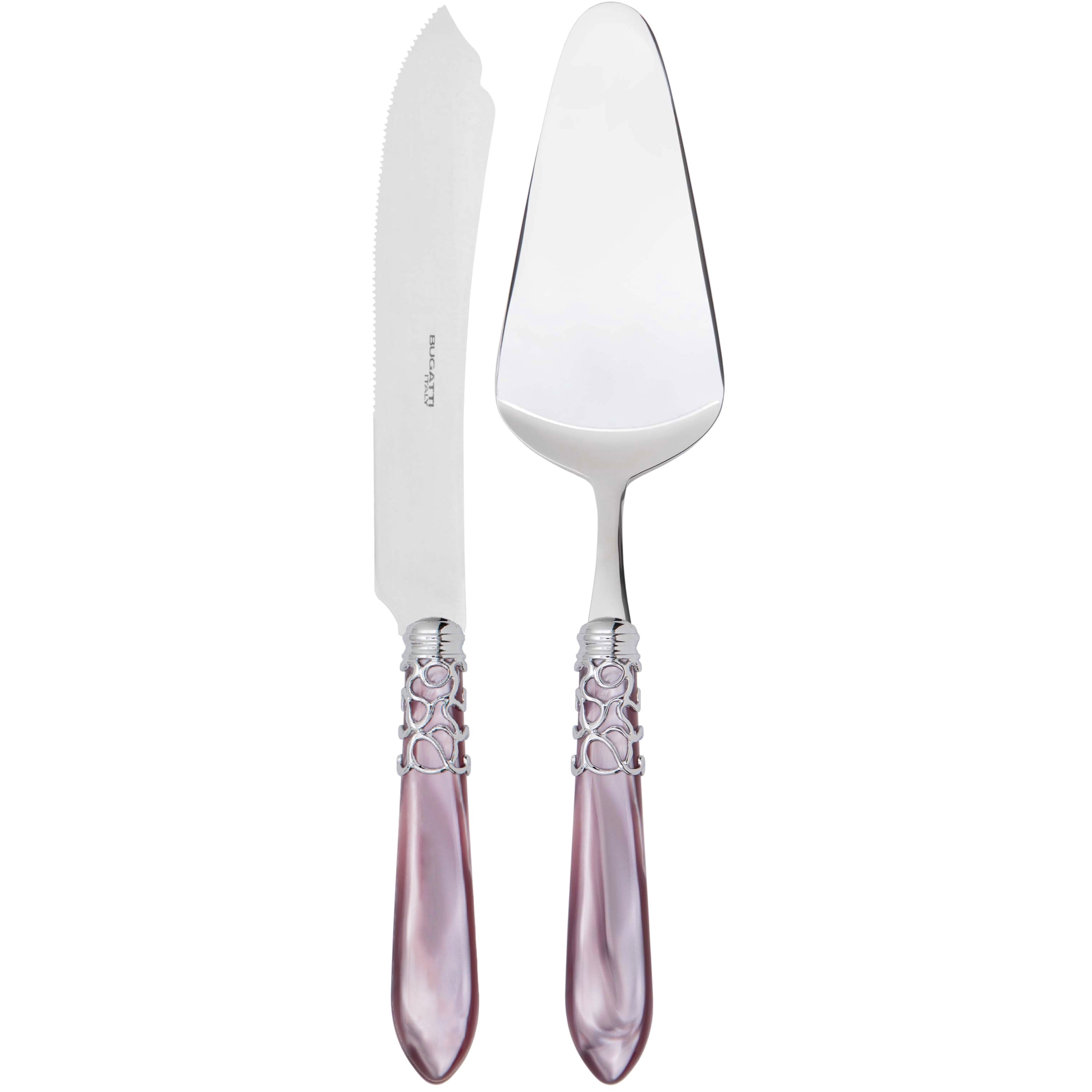 Melodia Brilliant 2 Piece Cake Serving set - Lilac