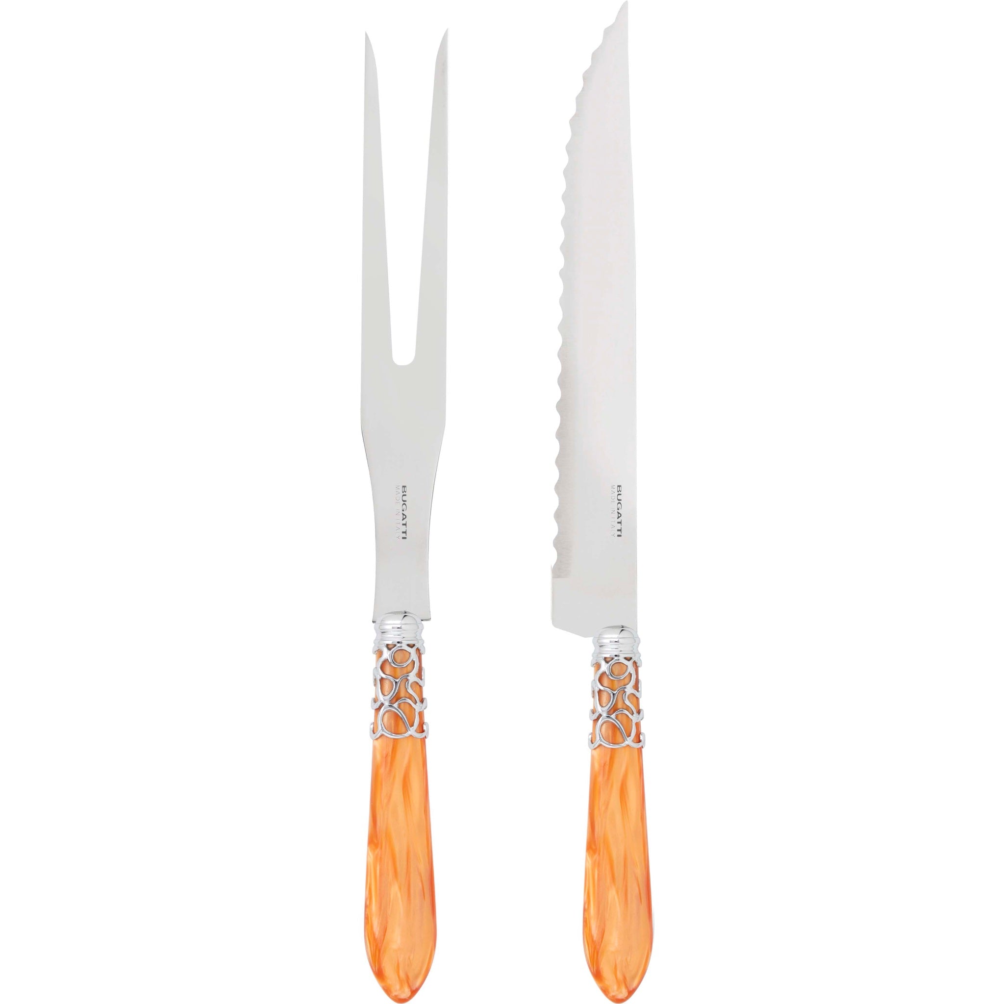 Melodia Brilliant Roast Carving Set - Tangerine