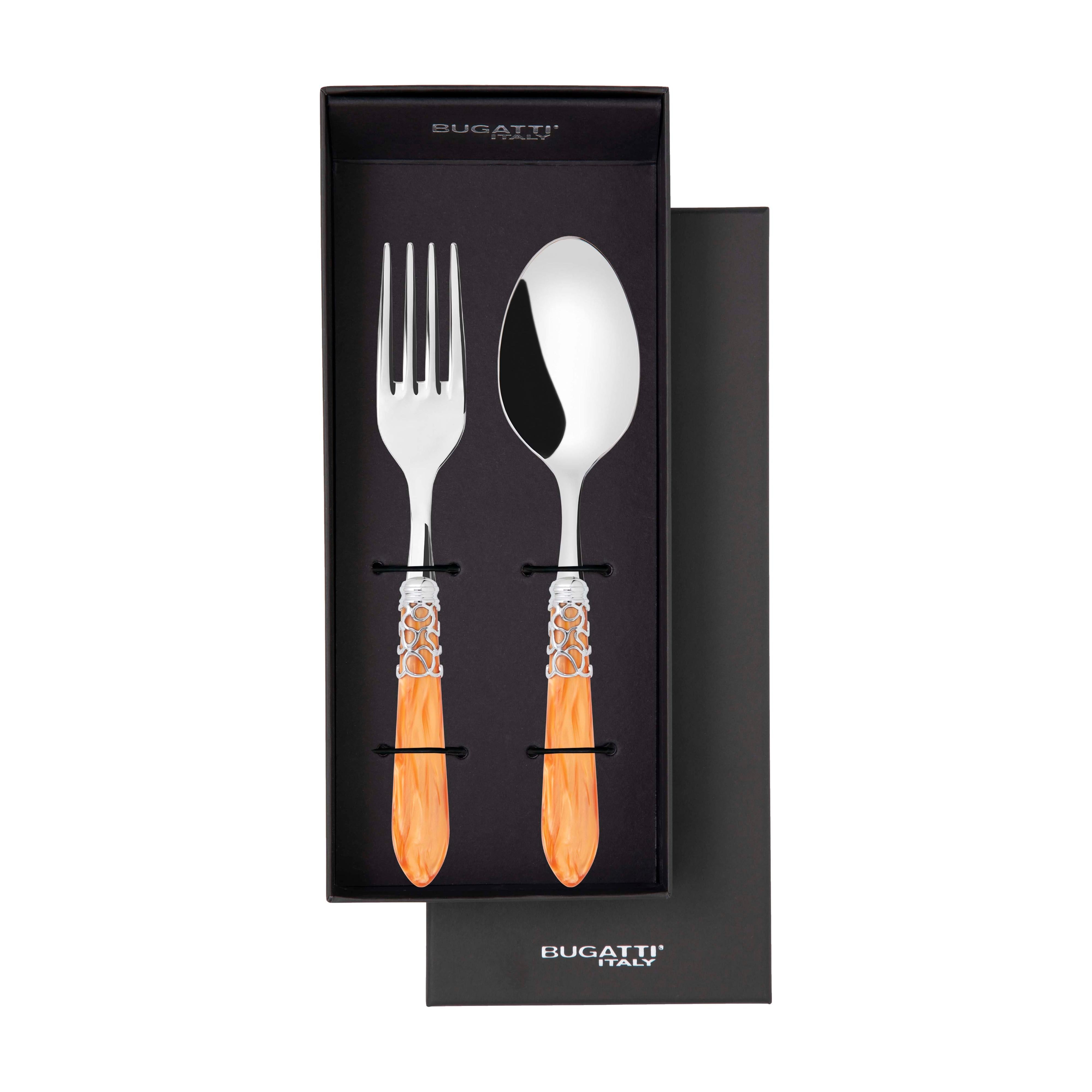 Melodia Brilliant 2 Piece Serving Set - Tangerine