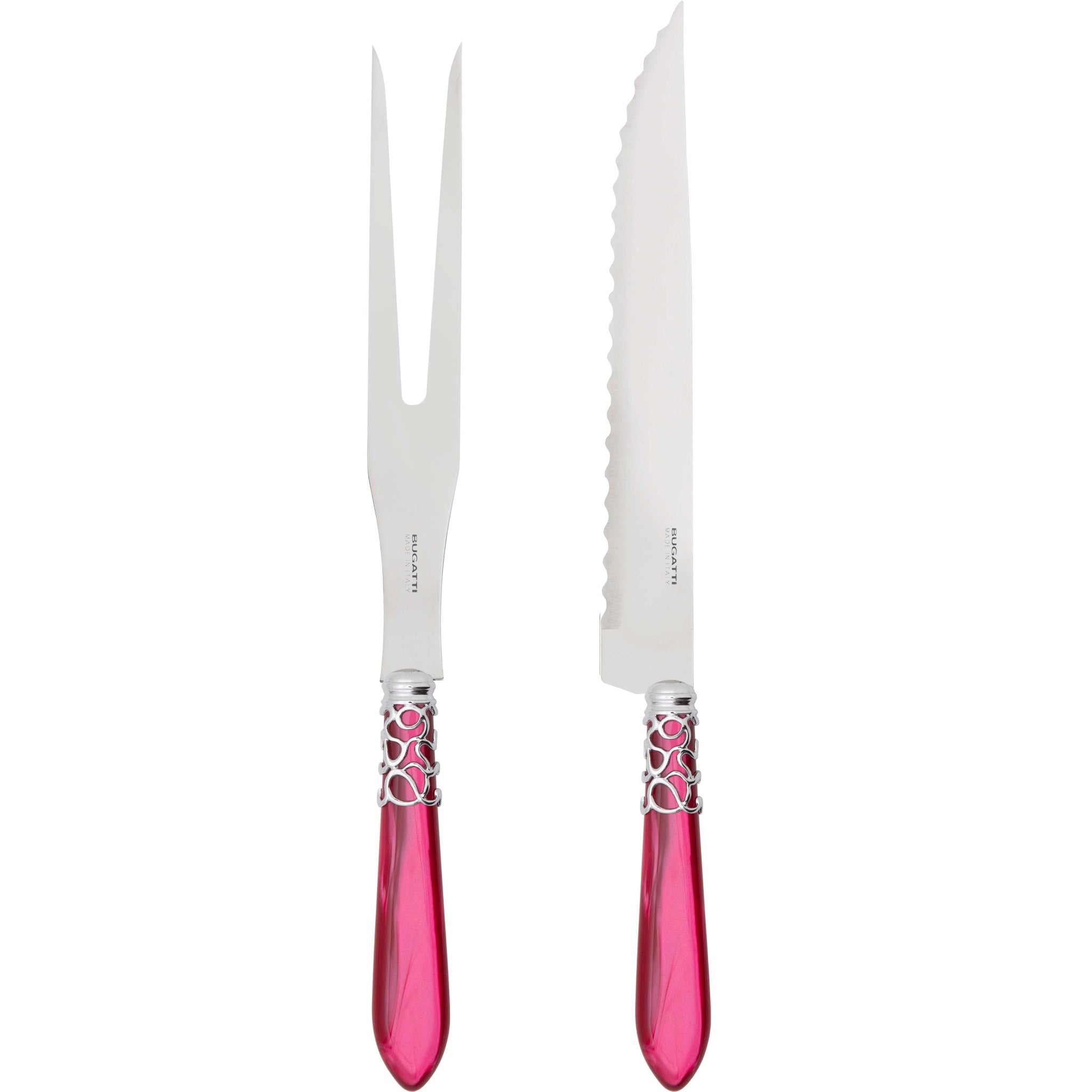 Melodia Brilliant Roast Carving Set - Raspberry