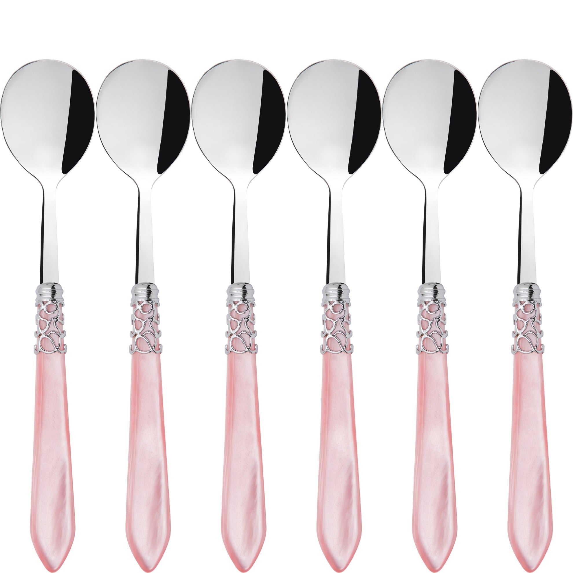 Melodia Brilliant Asian Rice Spoons Set - Pink