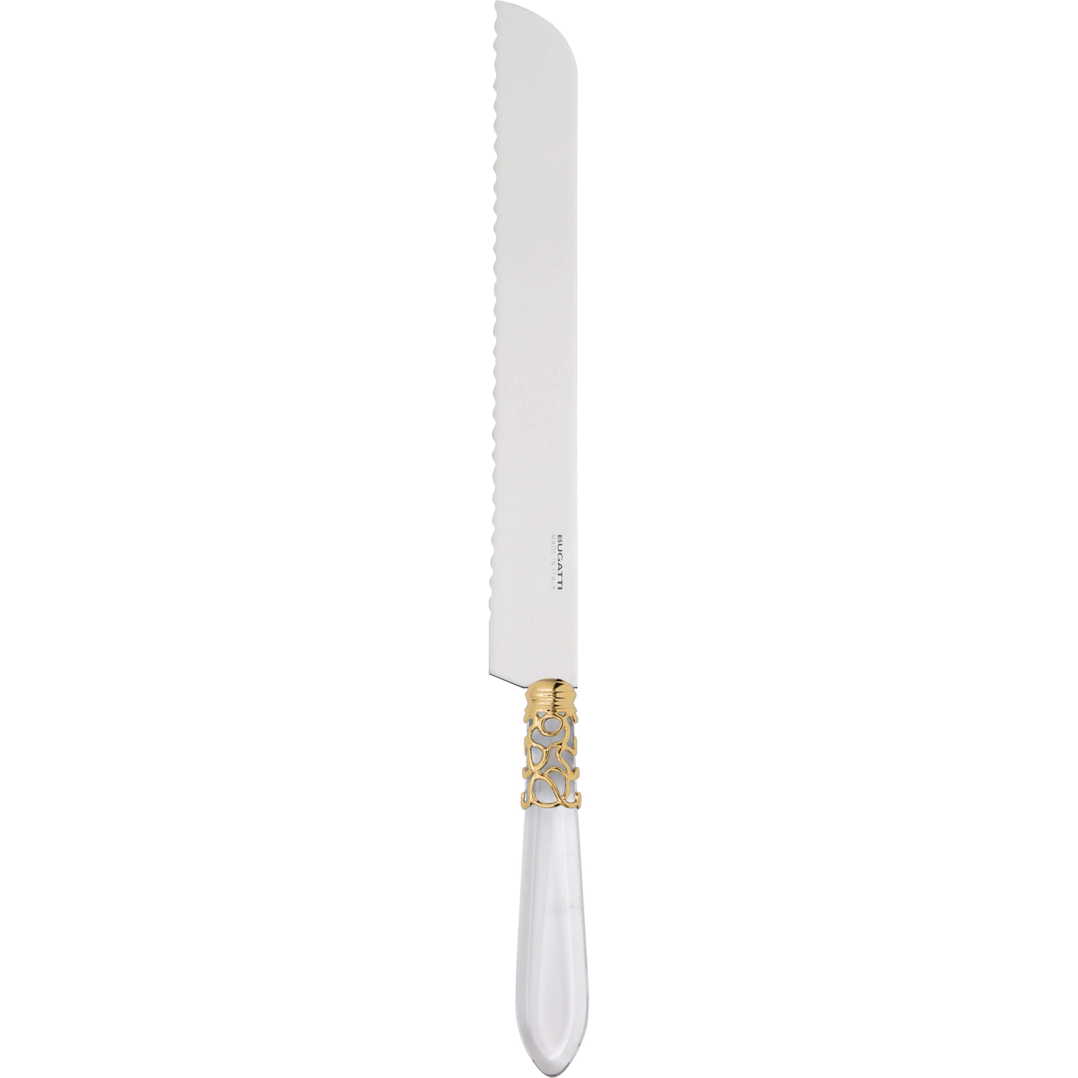 Melodia Gold Bread Knife - clear