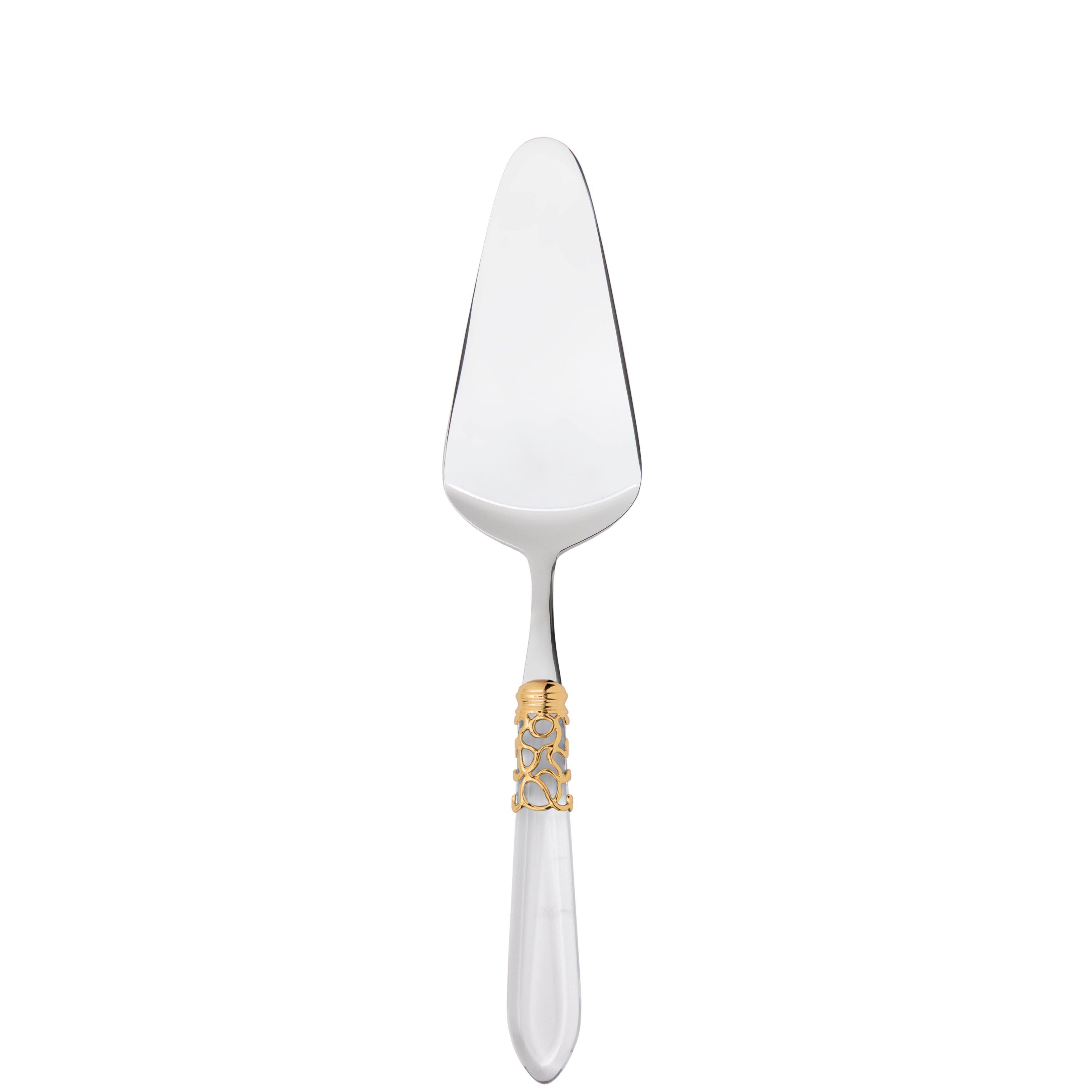 Melodia Gold Cake Server in gift box - clear