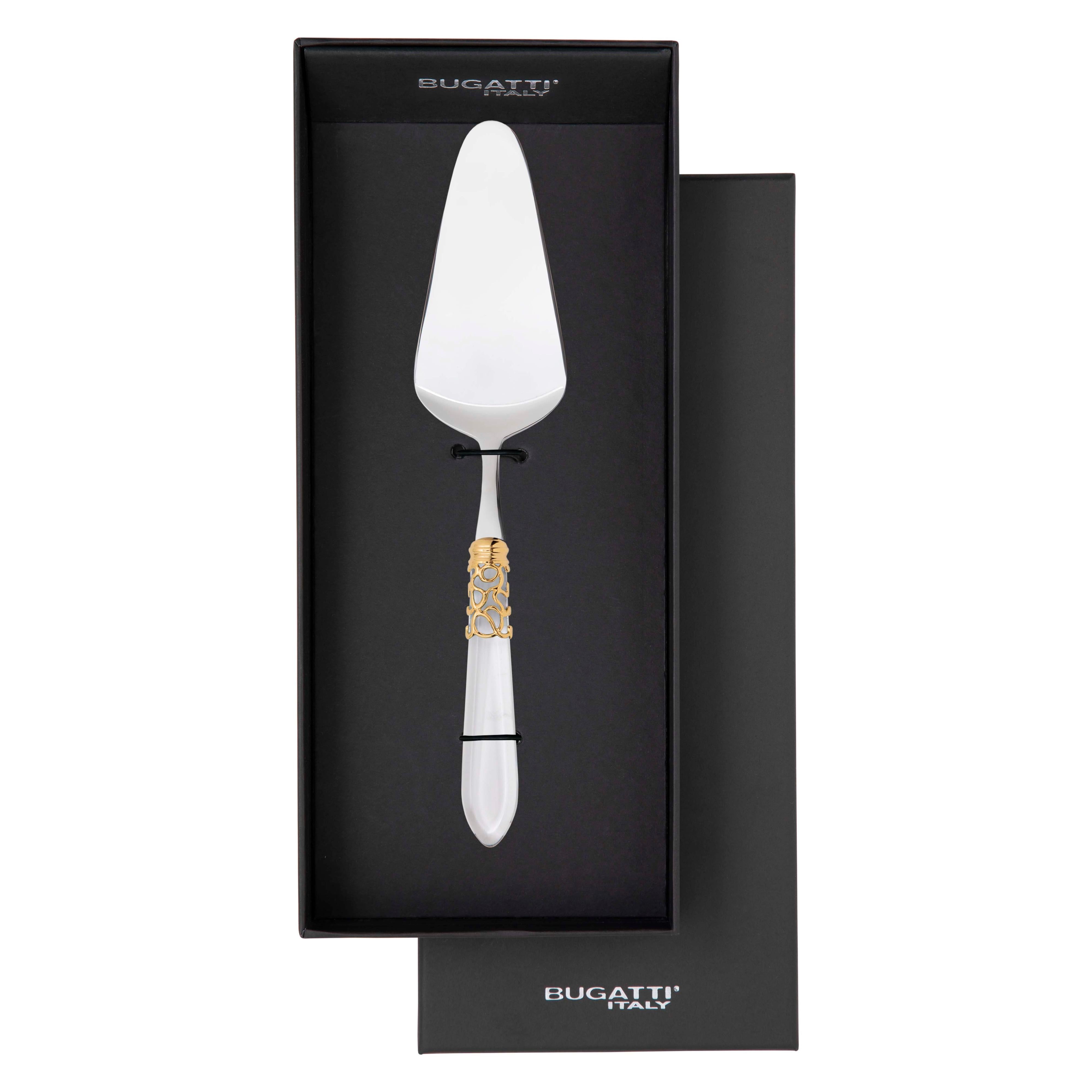 Melodia Gold Cake Server in gift box - clear