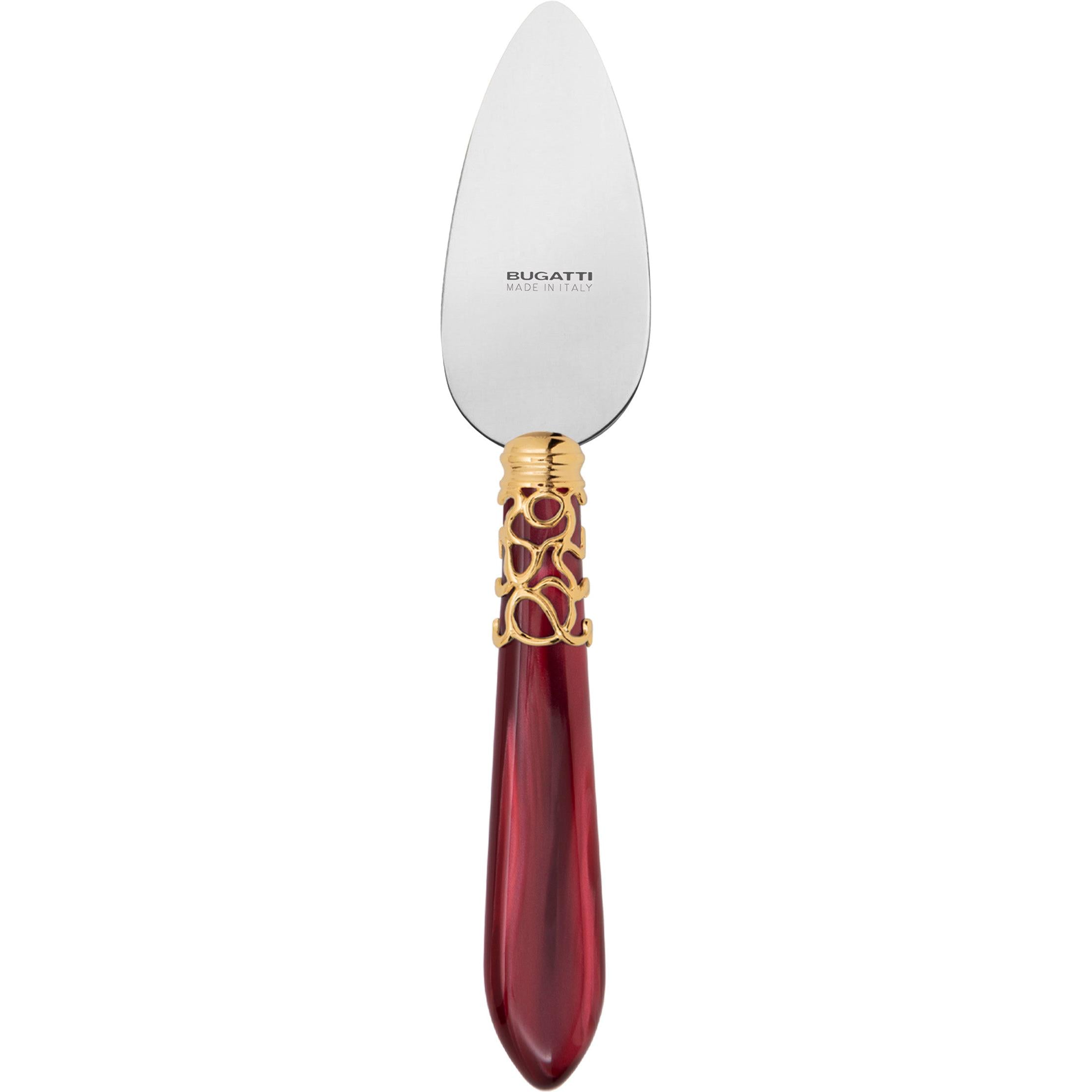 Melodia Gold Parmesan Cheese Knife - burgundy