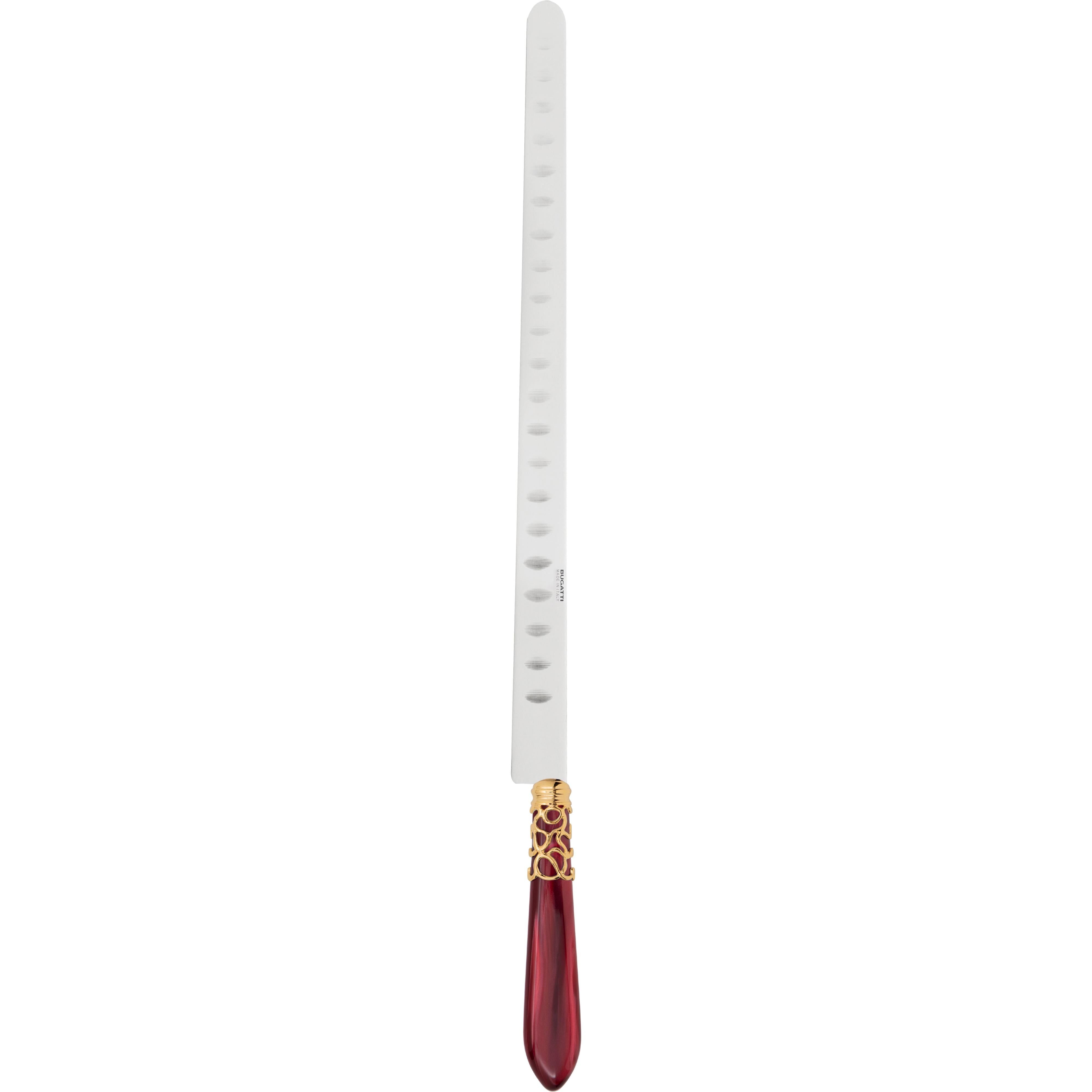 Melodia Gold Salmon Knife 40 cm (15.75 inch) - burgundy
