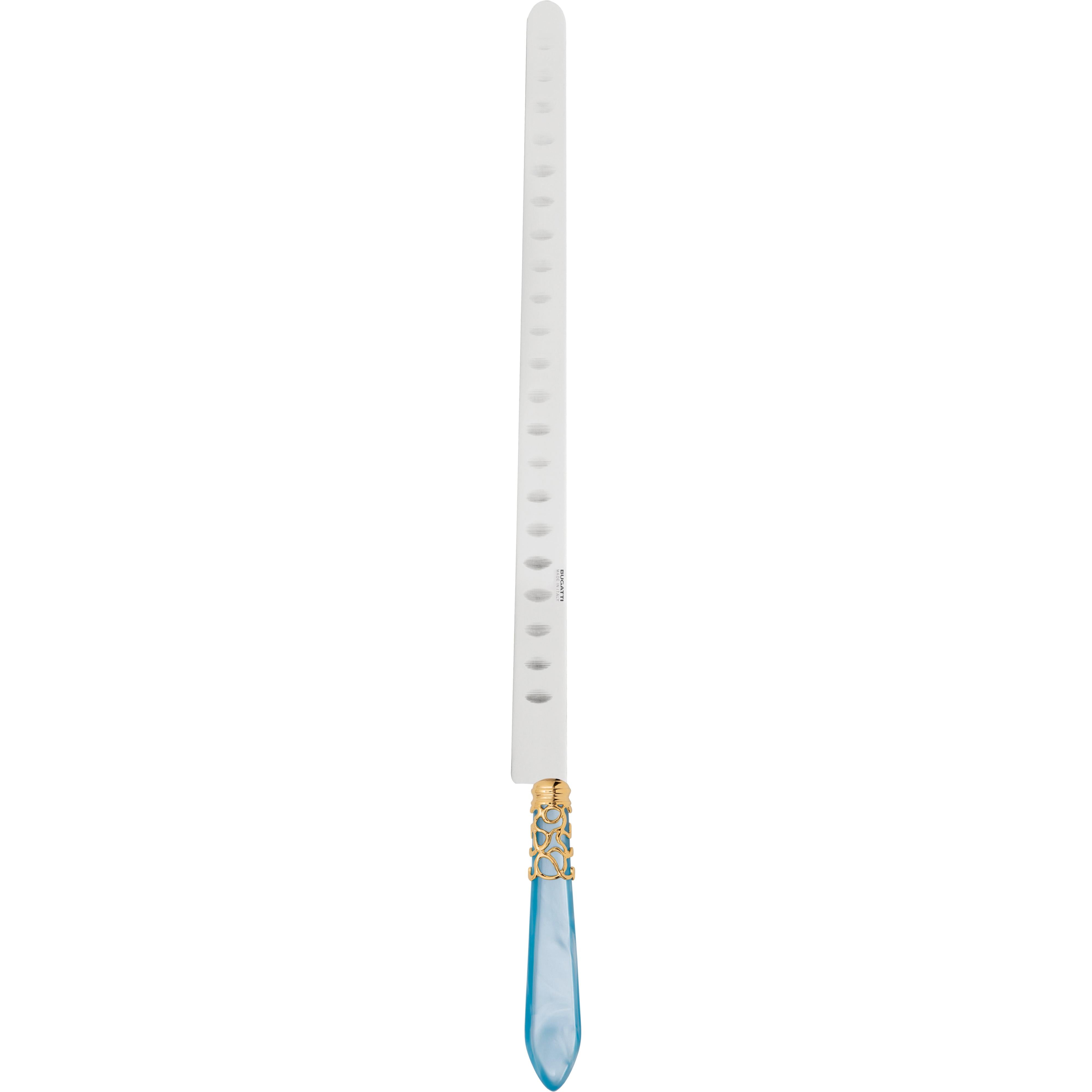 Melodia Gold Salmon Knife 40 cm (15.75 inch) - sky blue