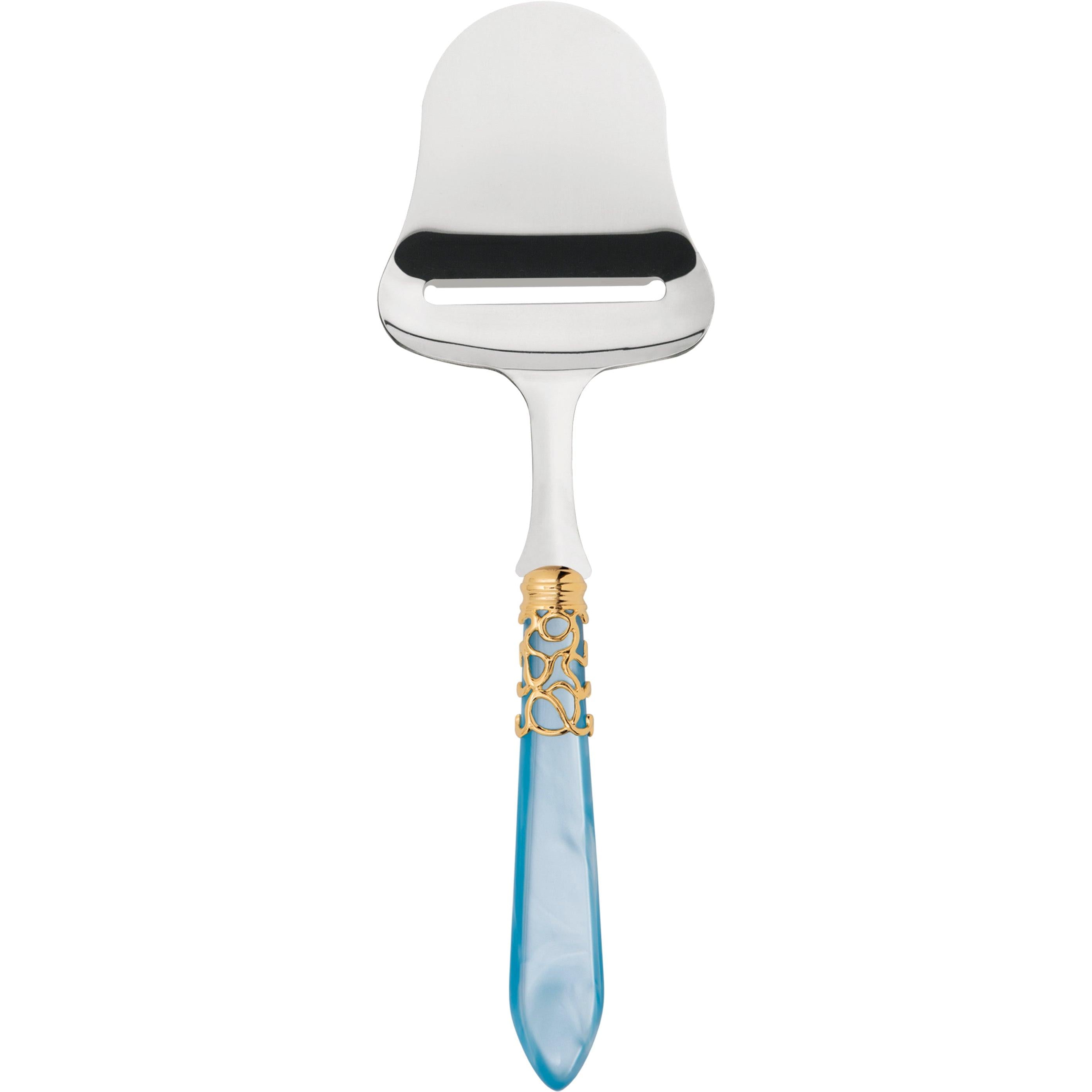 Melodia Gold Cheese Slicer - sky blue