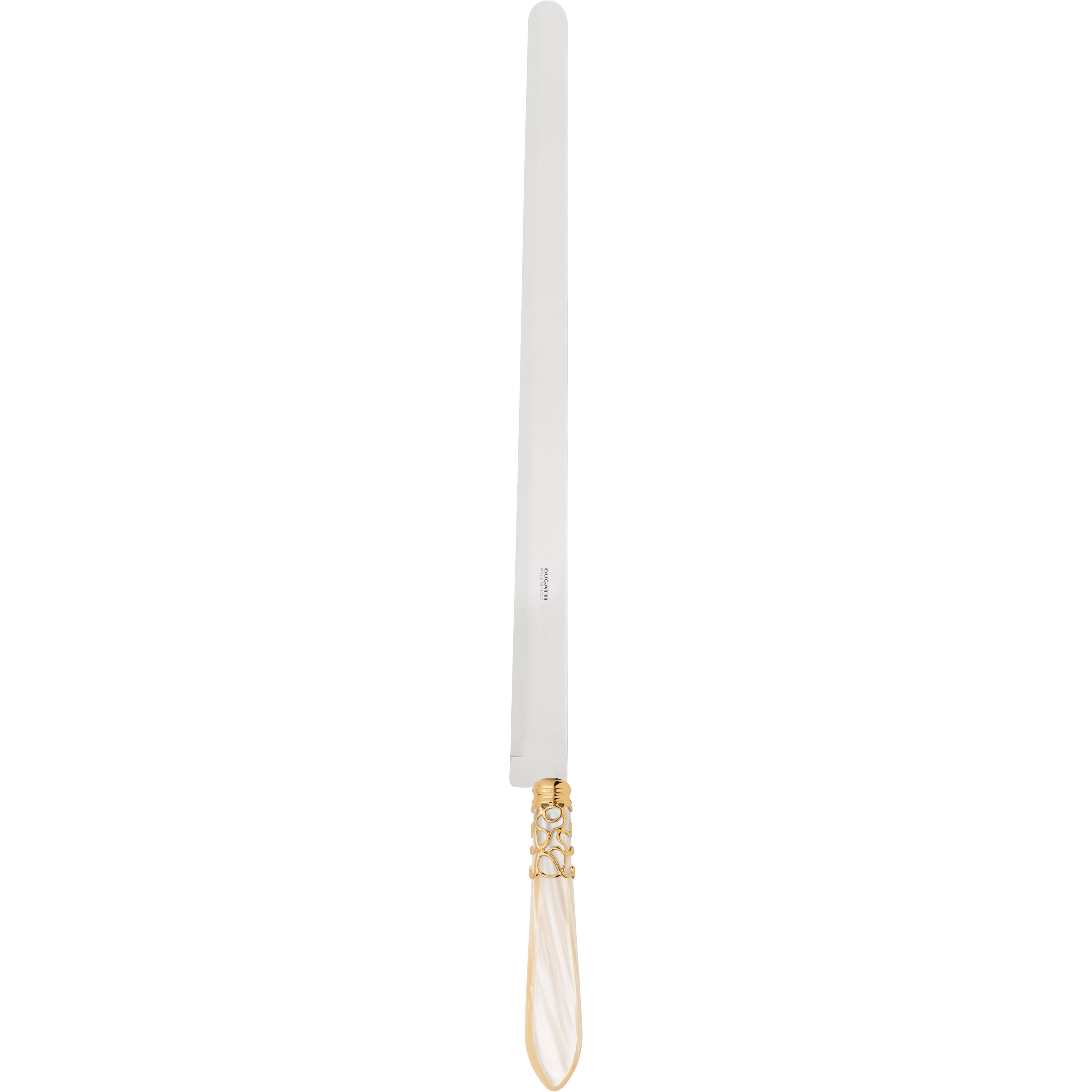 Melodia Gold Ham Knife 40 cm (15.75 inch) - ivory
