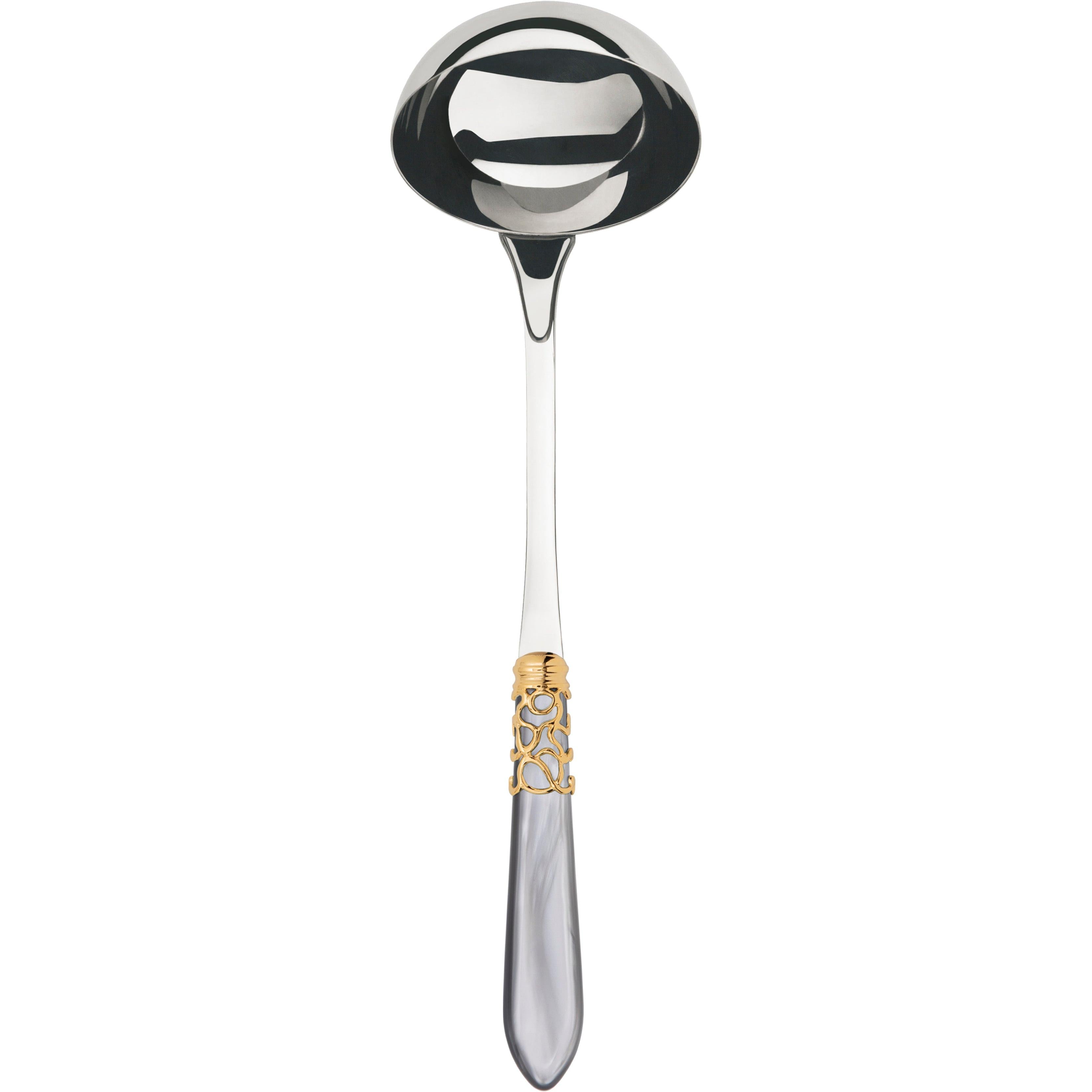 Melodia Gold Soup Ladle - gray