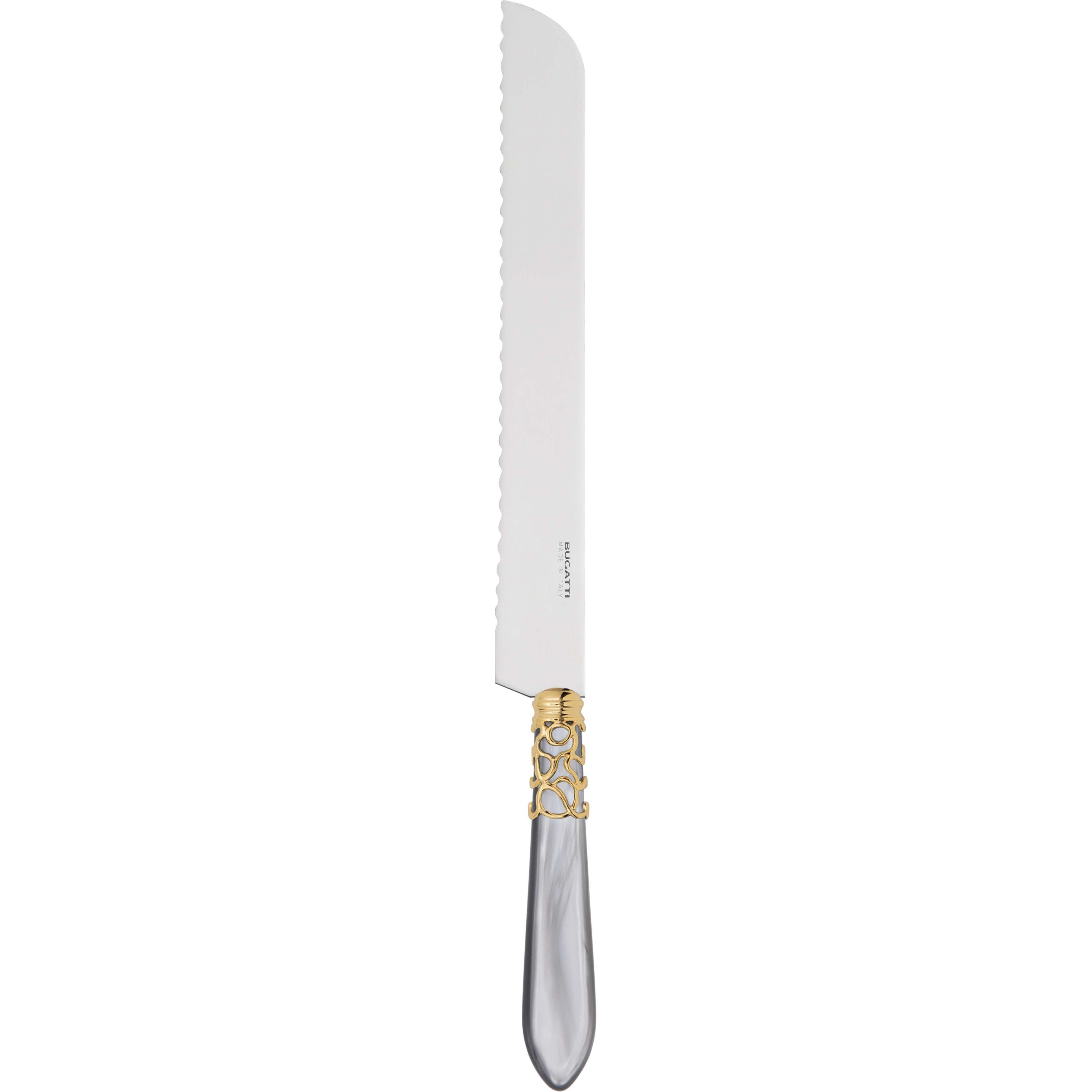 Melodia Gold Bread Knife - gray