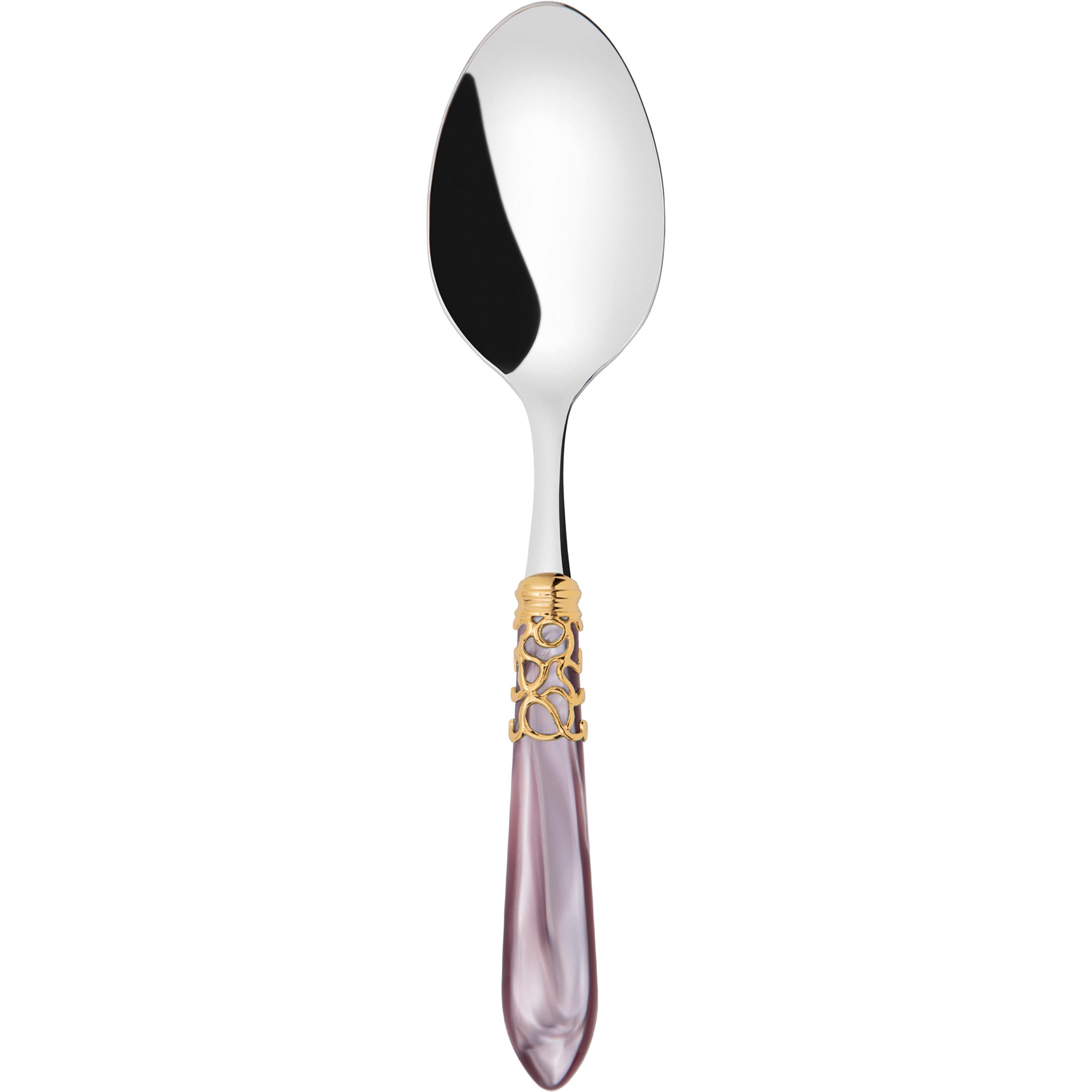 Melodia Gold Serving Spoon - lilac