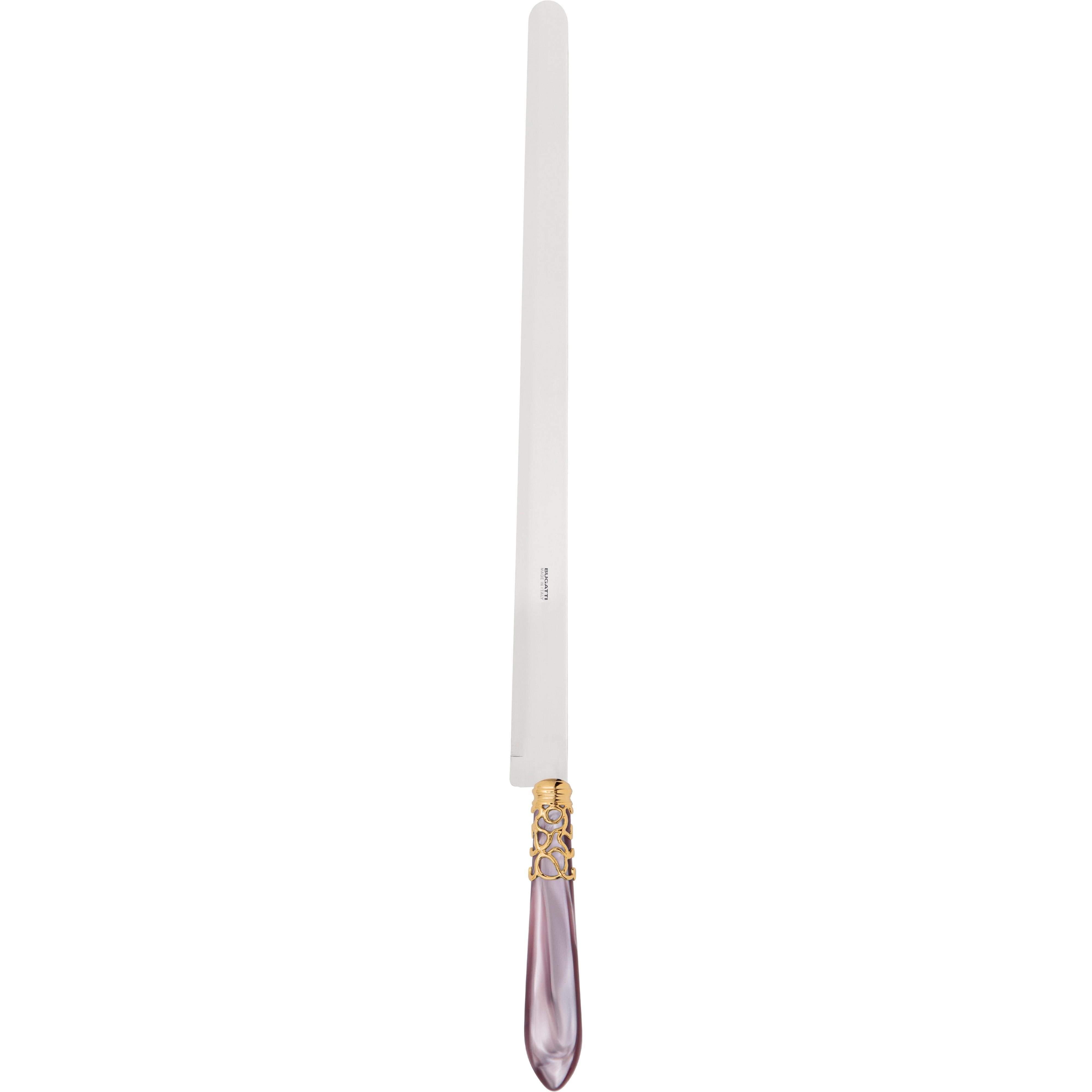 Melodia Gold Ham Knife 40 cm (15.75 inch) - lilac