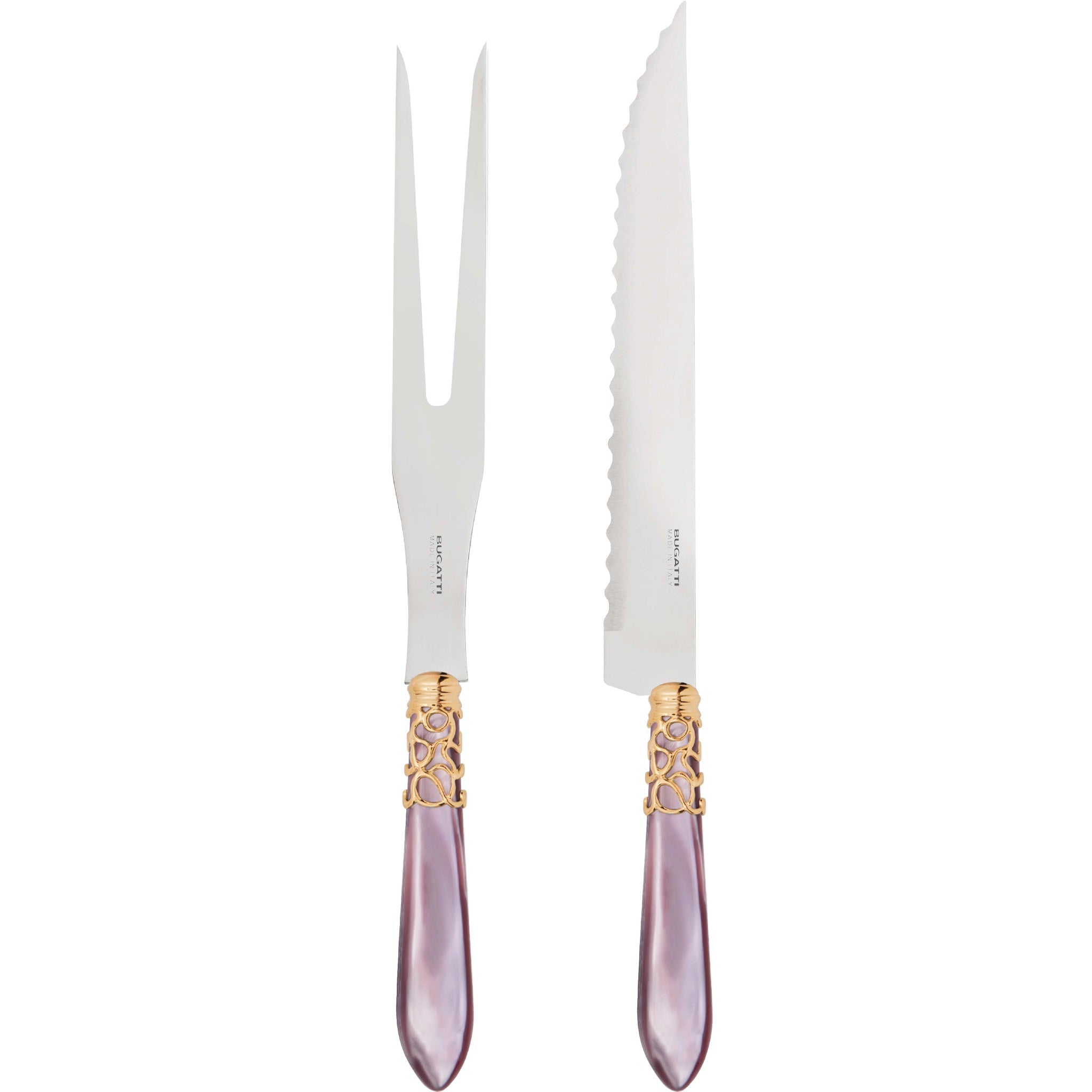Melodia Gold Roast Carving Set - Lilac