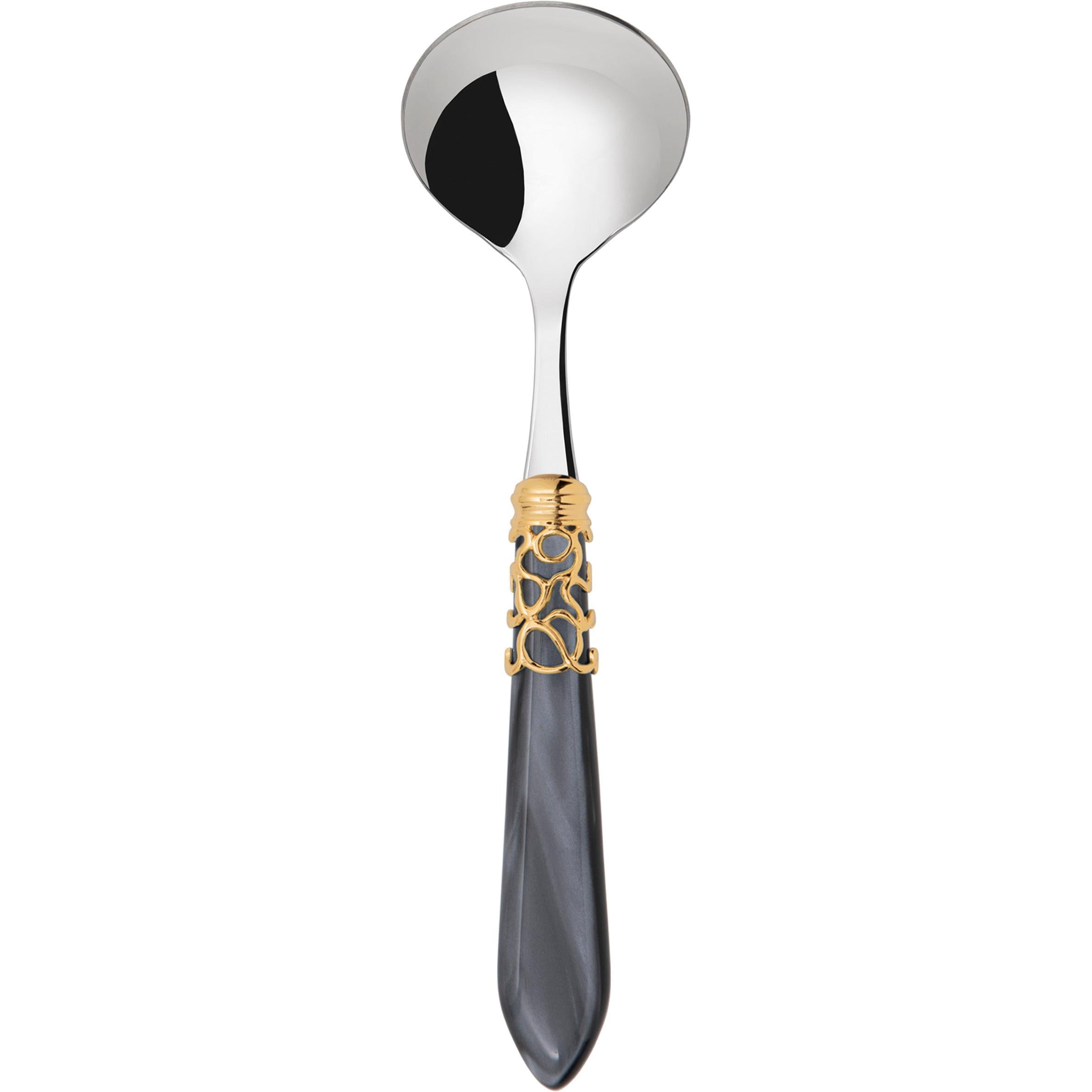 Melodia Gold Sauce / Gravy Ladle - charcoal