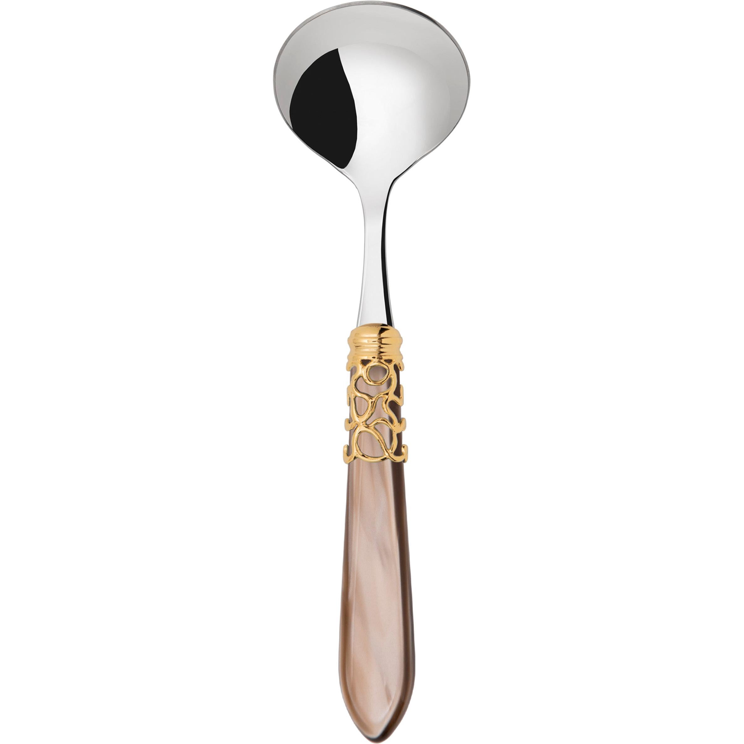 Melodia Gold Sauce / Gravy Ladle - taupe