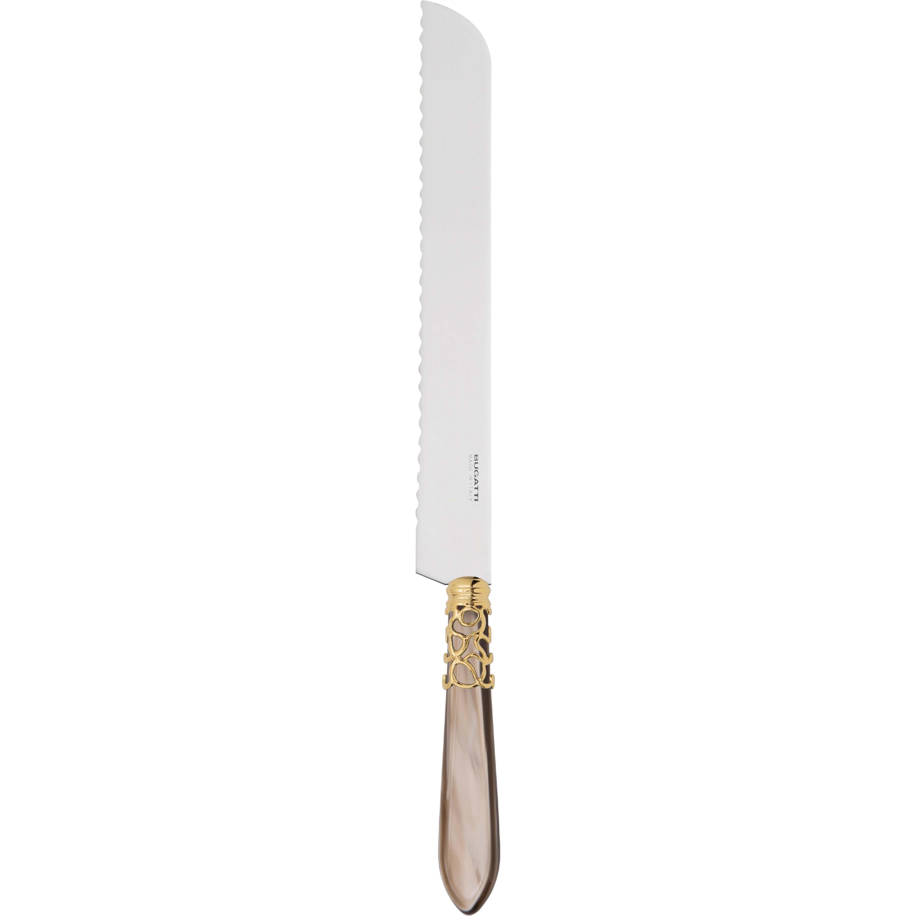 Melodia Gold Bread Knife - taupe