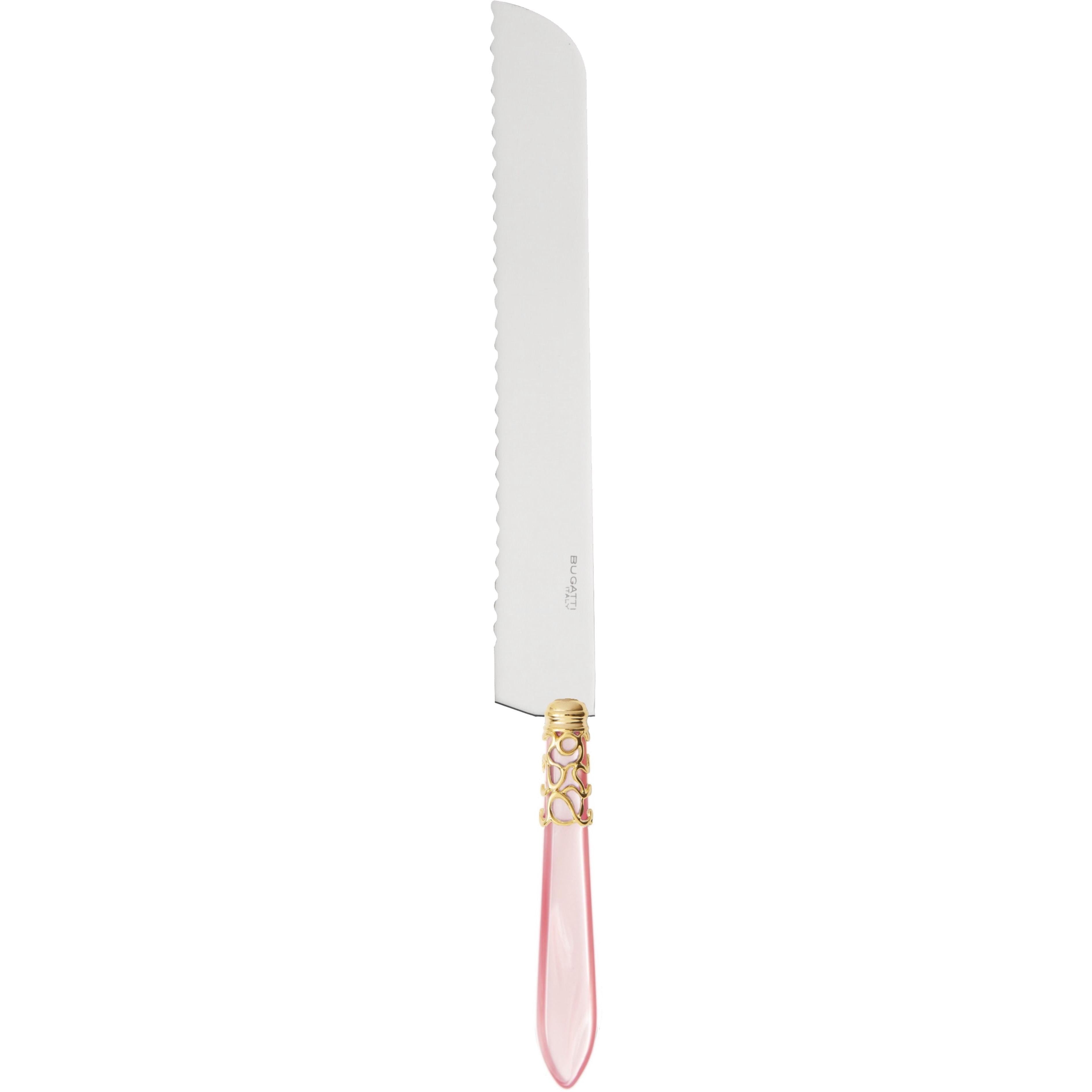 Melodia Gold Bread Knife - Pink