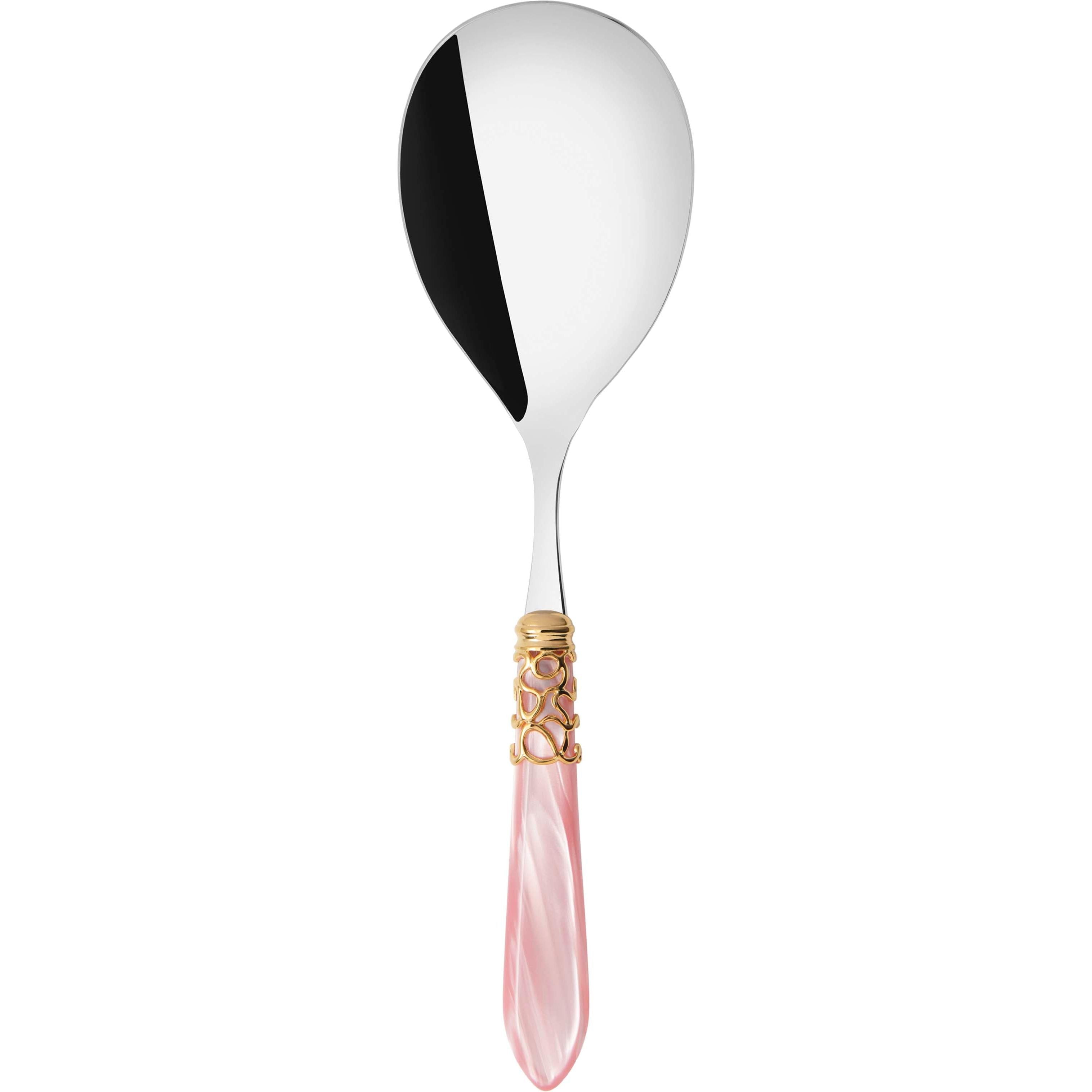 Melodia Gold Rice Casserole Serving Spoon - pink