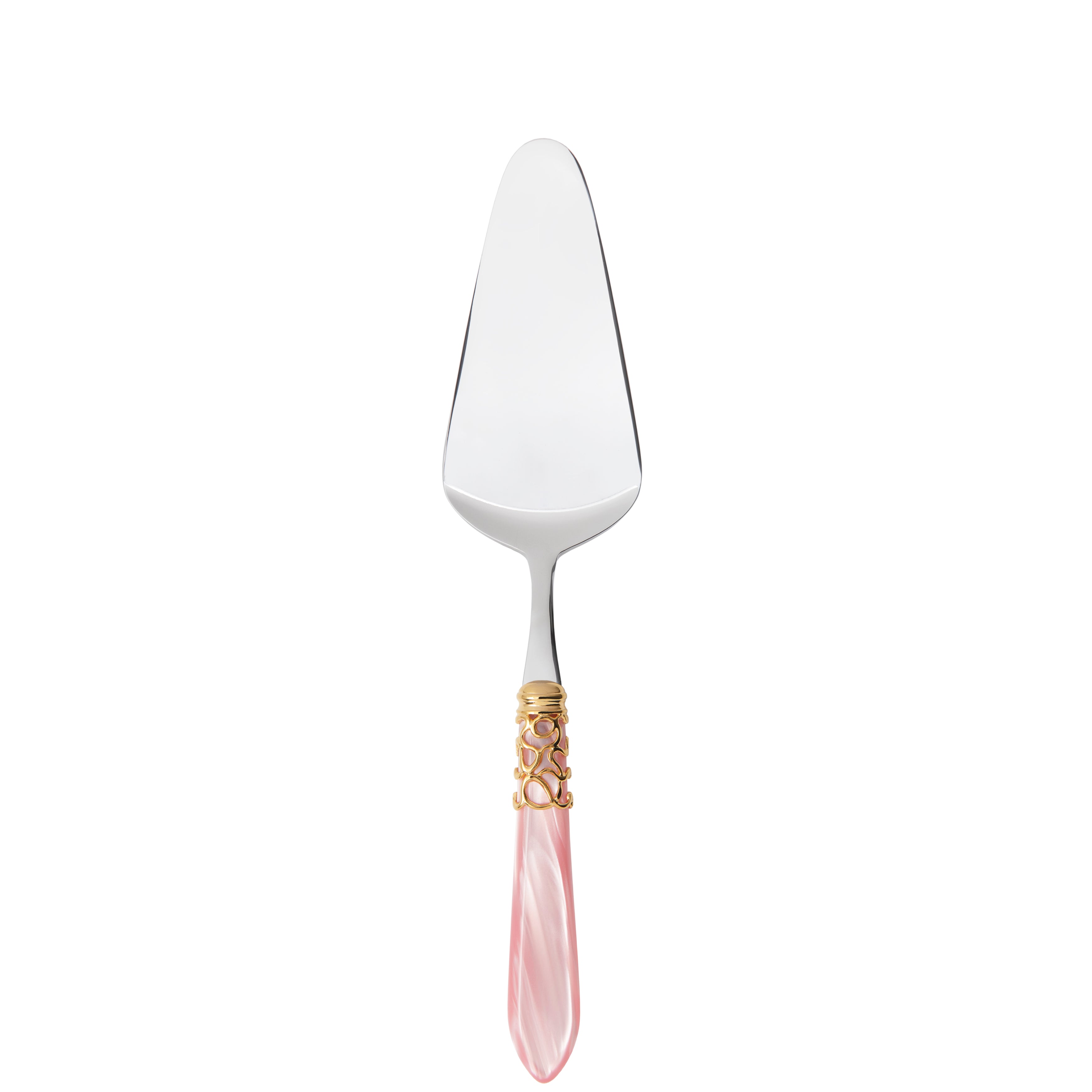 Melodia Gold Cake Server in gift box - pink