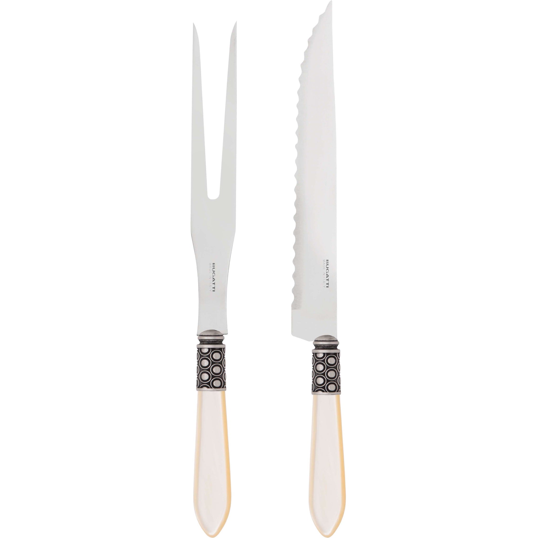 Optical Antique Roast Carving Set - Ivory