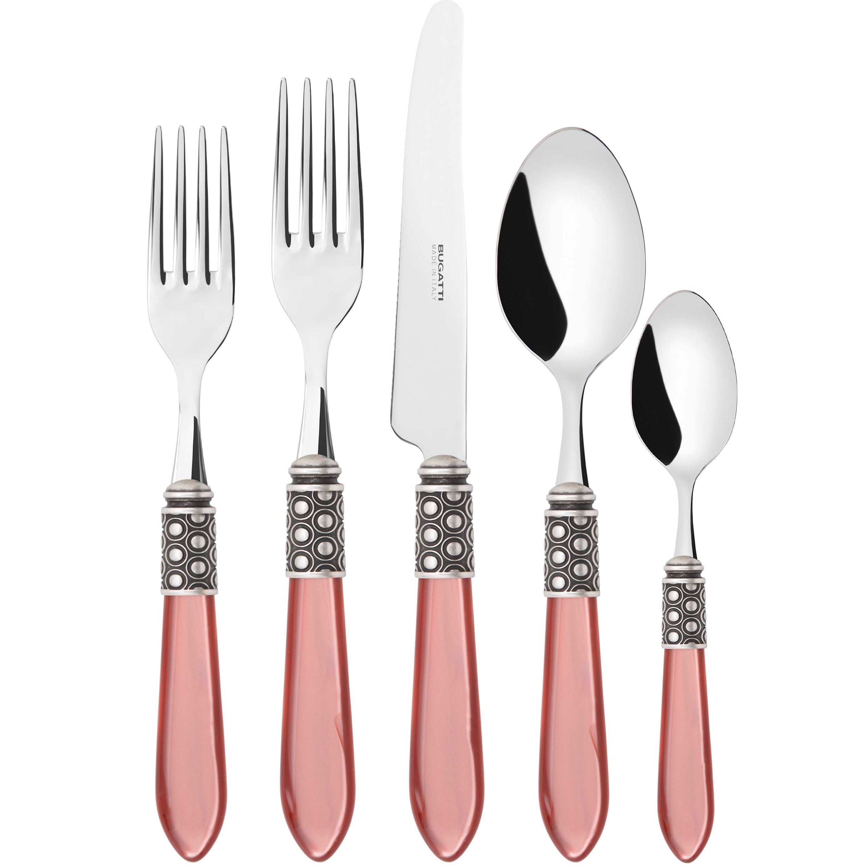 Optical Antique 5 Piece Place setting - Rust