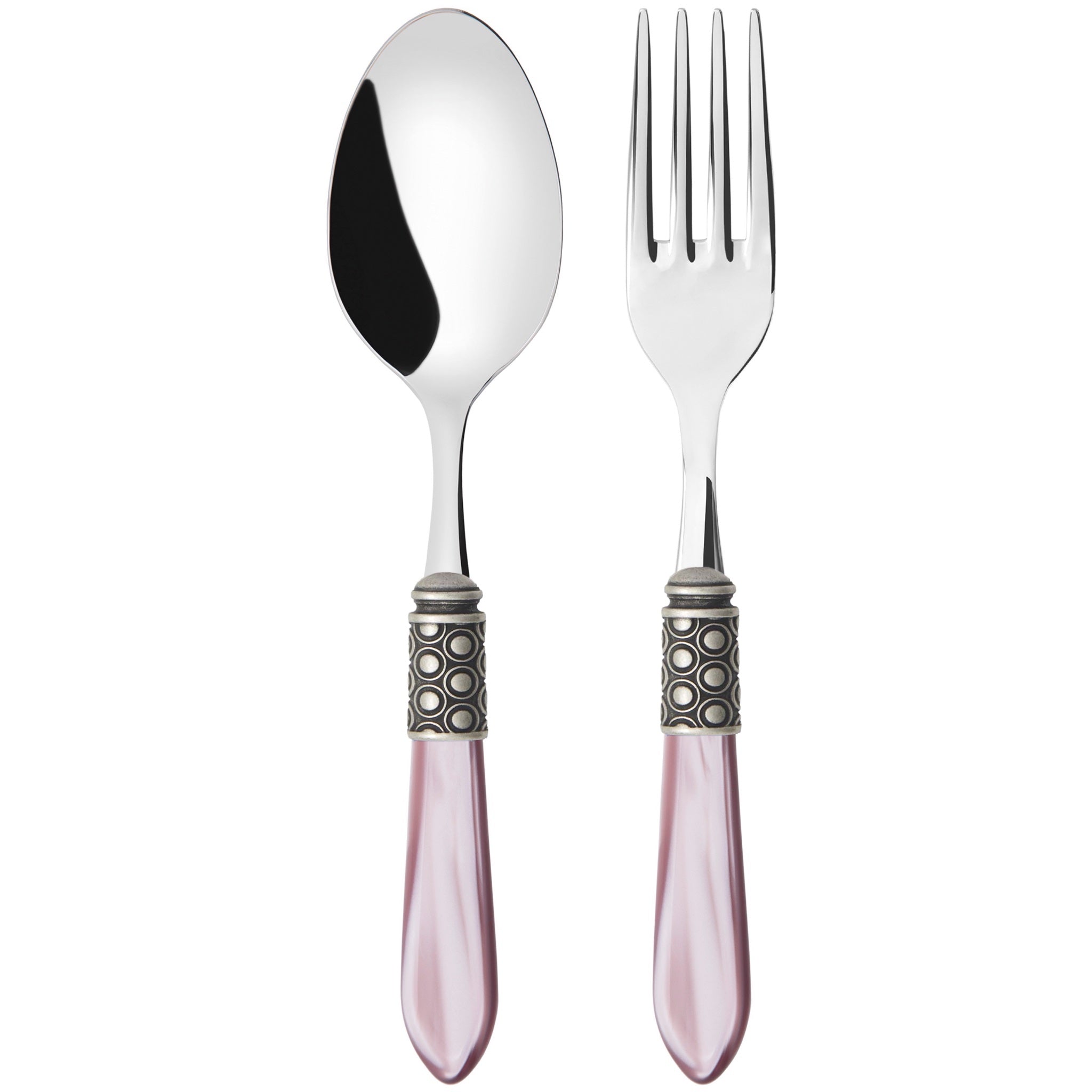 Optical Antique 2 Piece Serving Set - Lilac