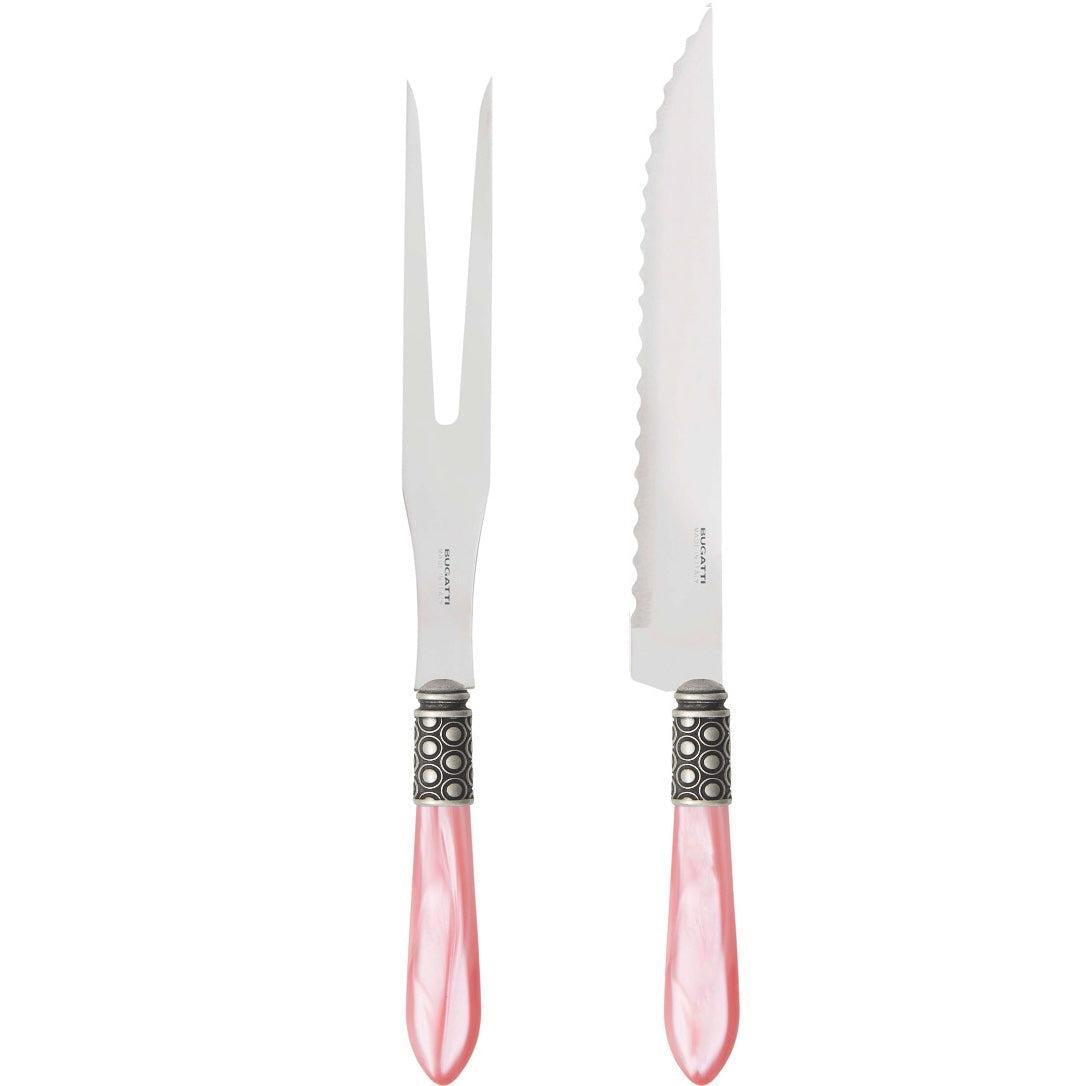 Optical Antique Roast Carving Set - Pink