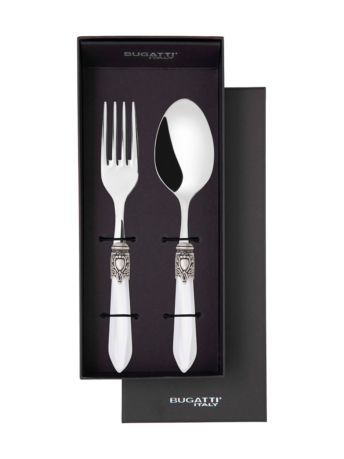 Oxford Antique 2 Piece Serving Set - White