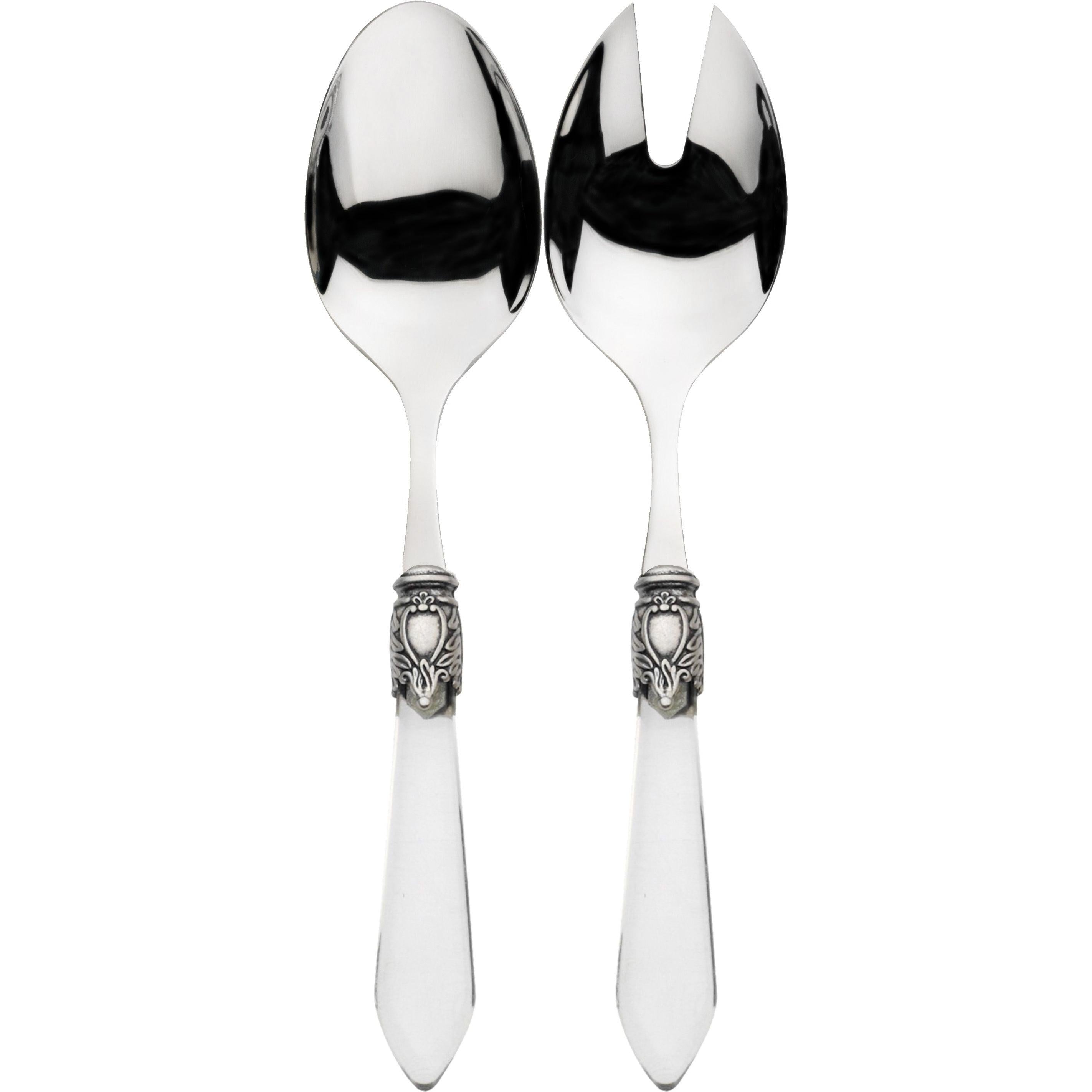 Oxford Antique 2 Piece Salad Servers - Clear