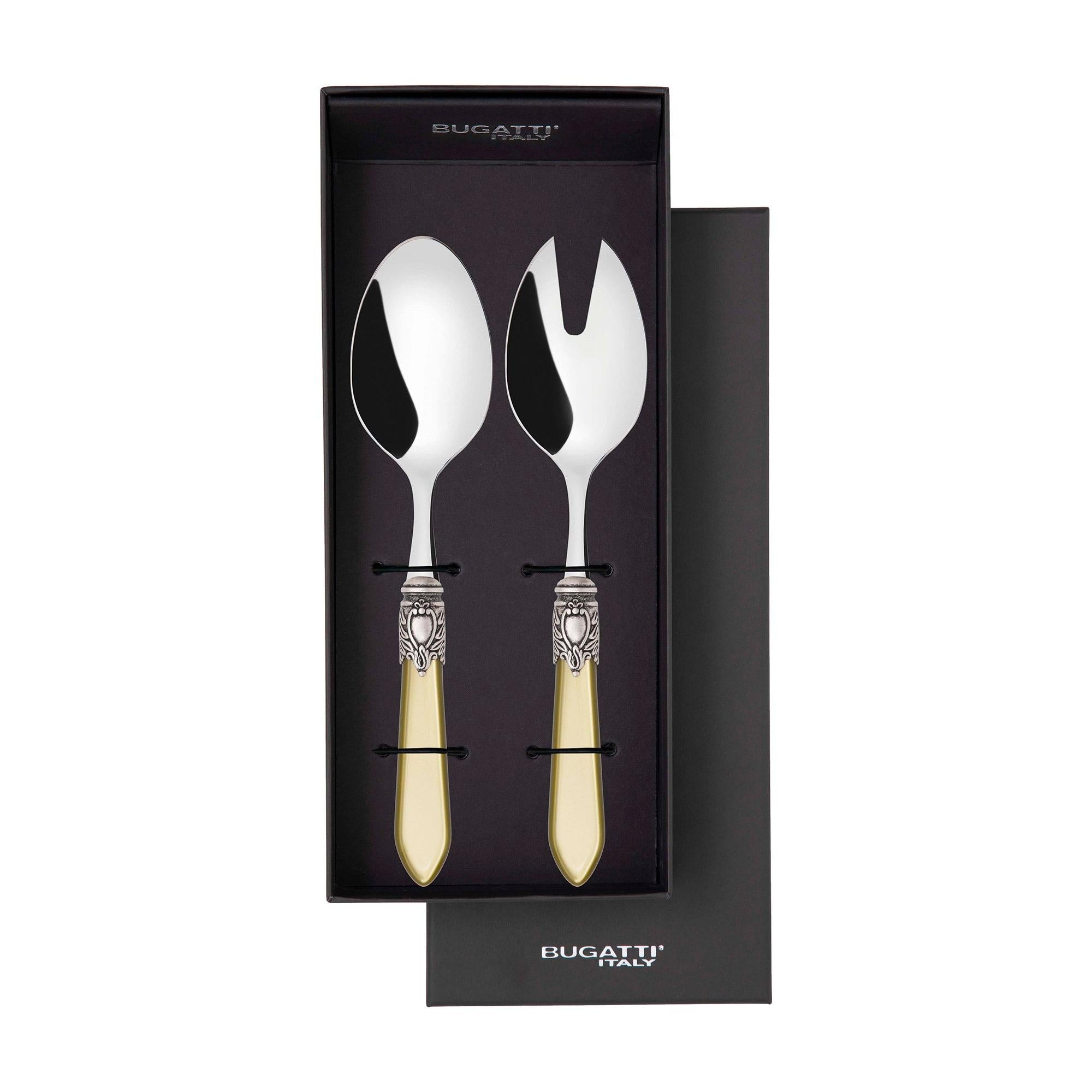 Oxford Antique 2 Piece Salad Servers - Chartreuse Green