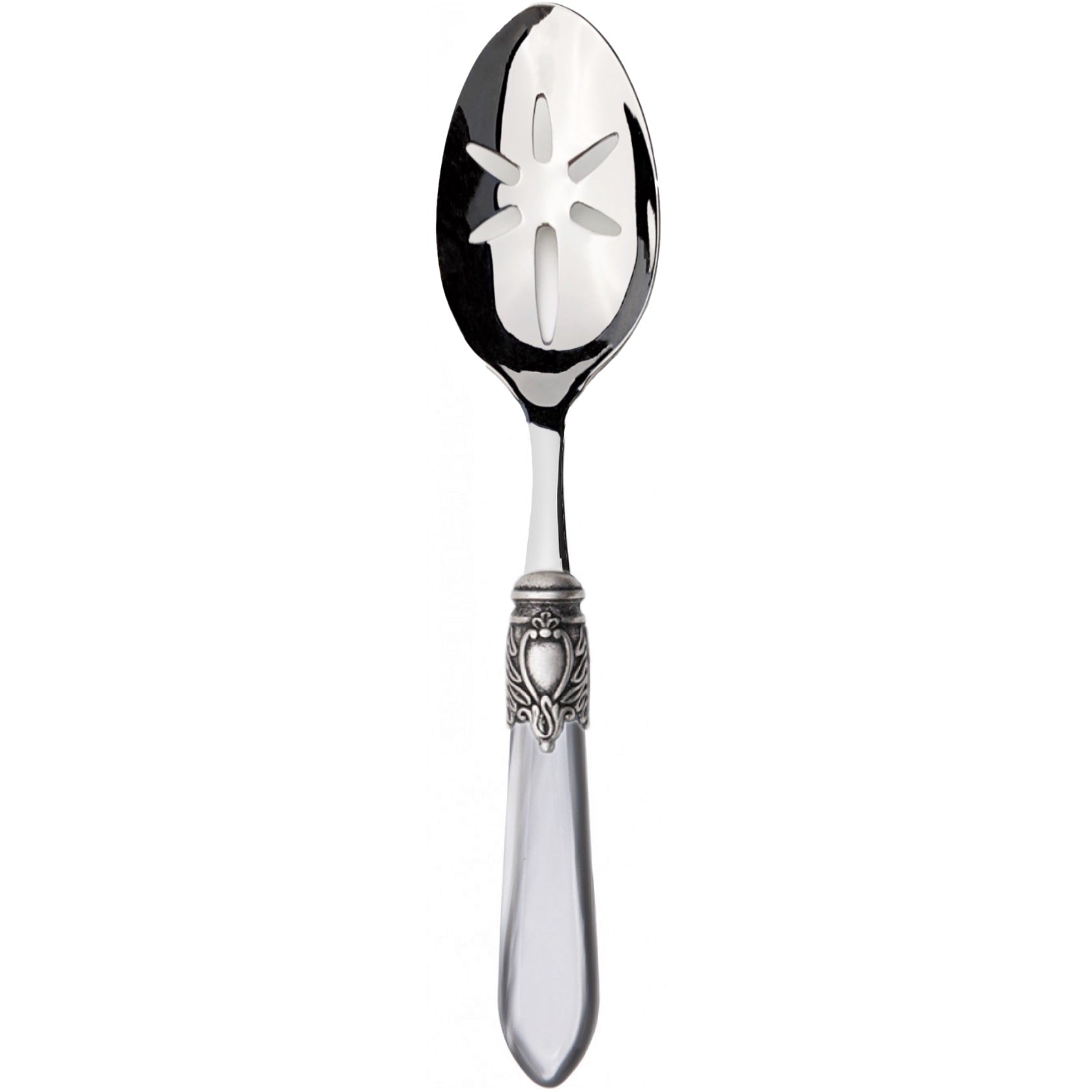 Oxford Antique Slotted Serving Spoon - Gray