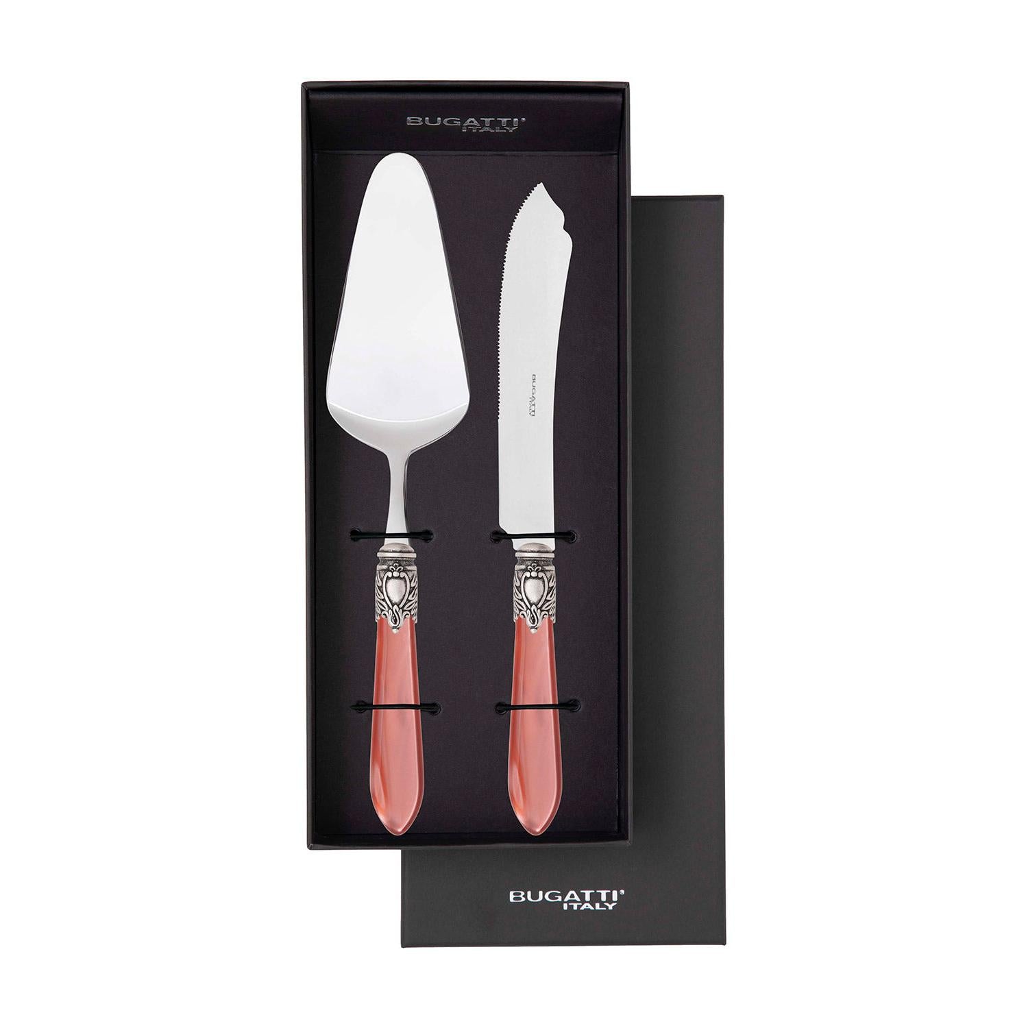 Oxford Antique 2 Piece Cake Serving set - Rust
