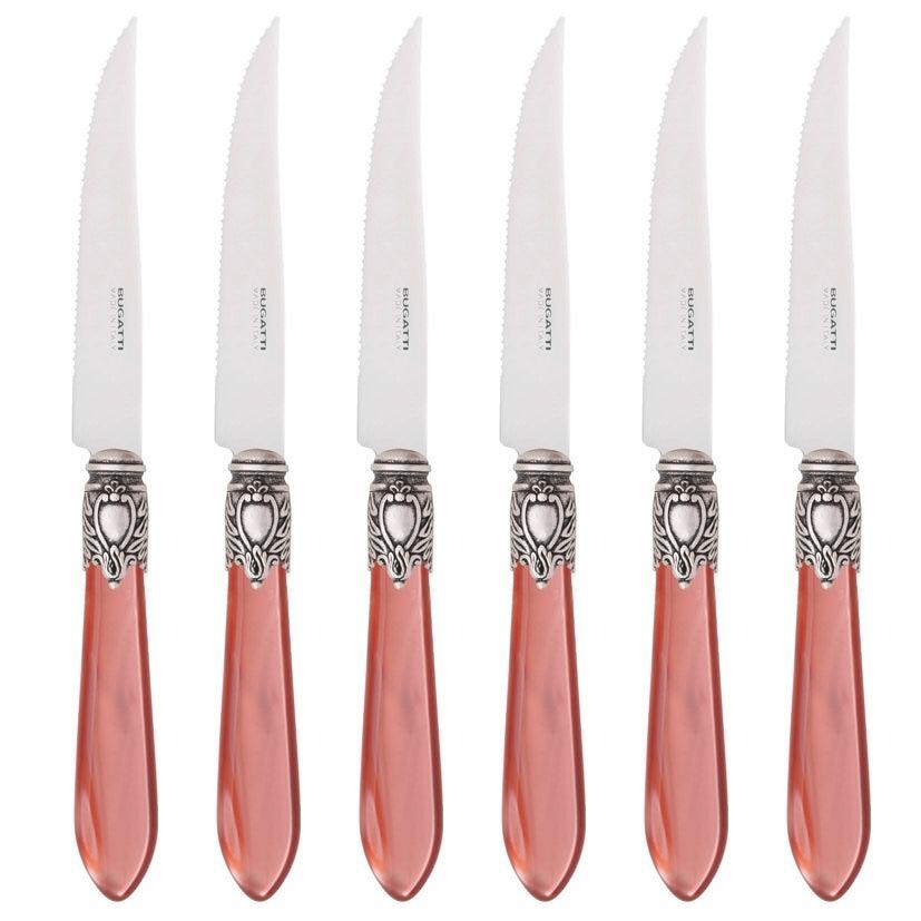 Oxford Antique 6 Piece Steak knife Set - Rust