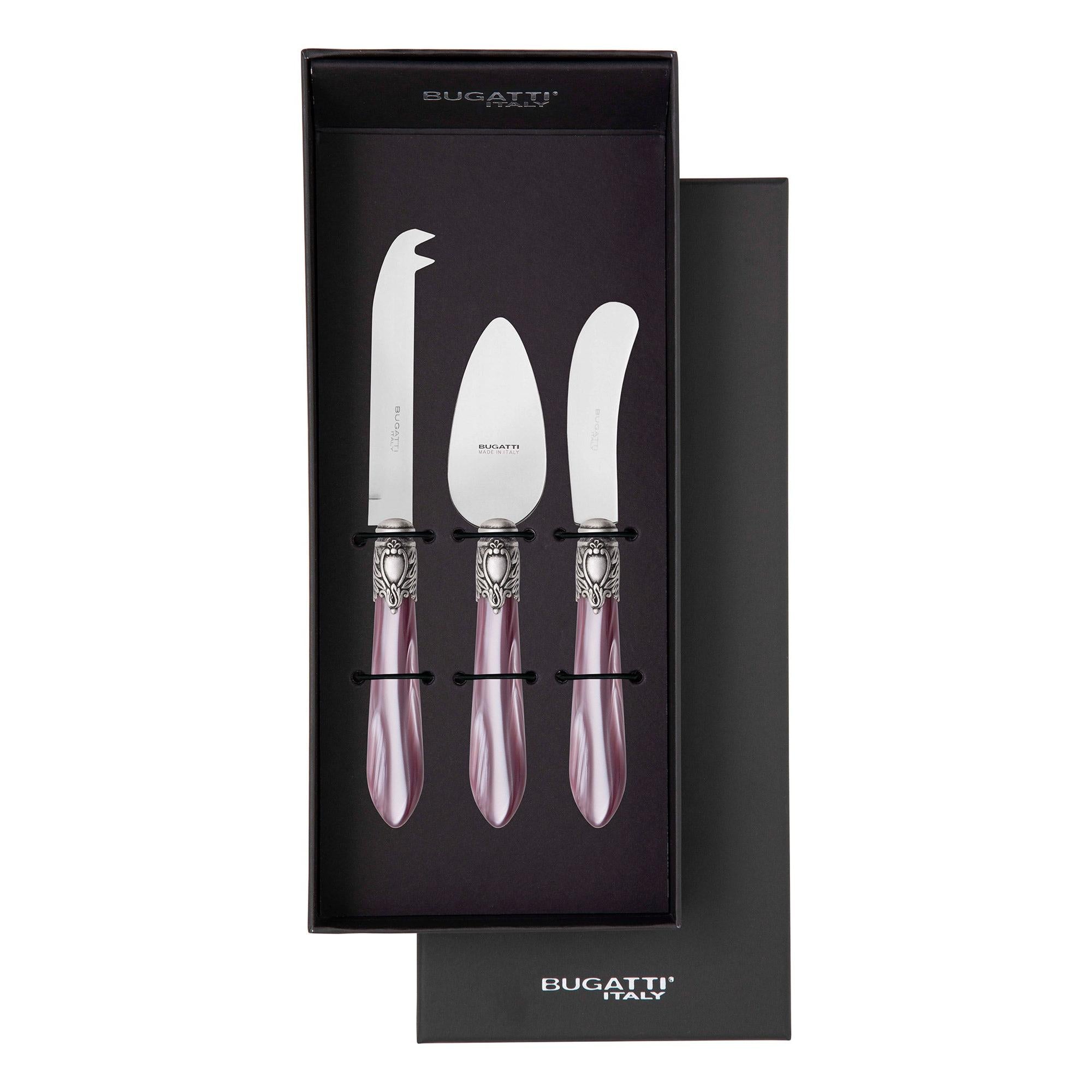 Oxford Antique 3 Piece Cheese Knife Set - Lilac-Casa Bugatti USA