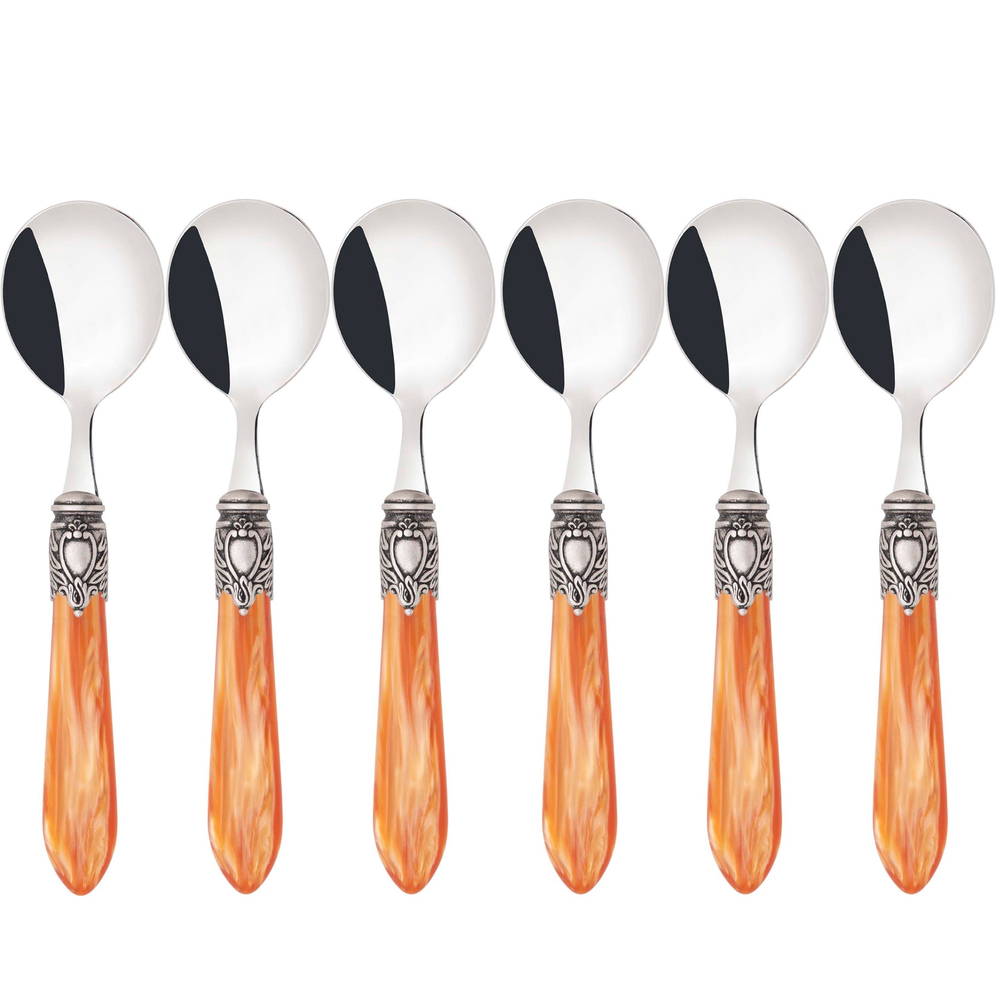Oxford Antique Soup Spoons Set - Tangerine