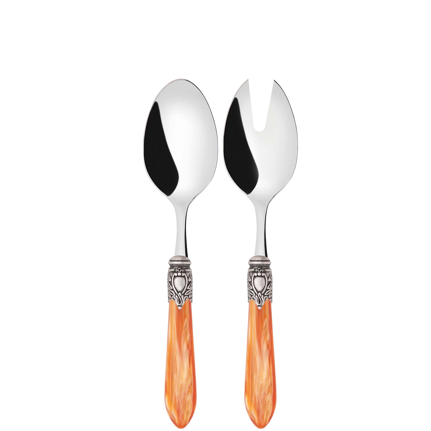 Oxford Antique 2 Piece Salad Servers - Tangerine