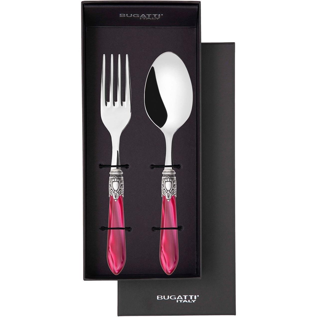 Oxford Antique 2 Piece Serving Set - Raspberry
