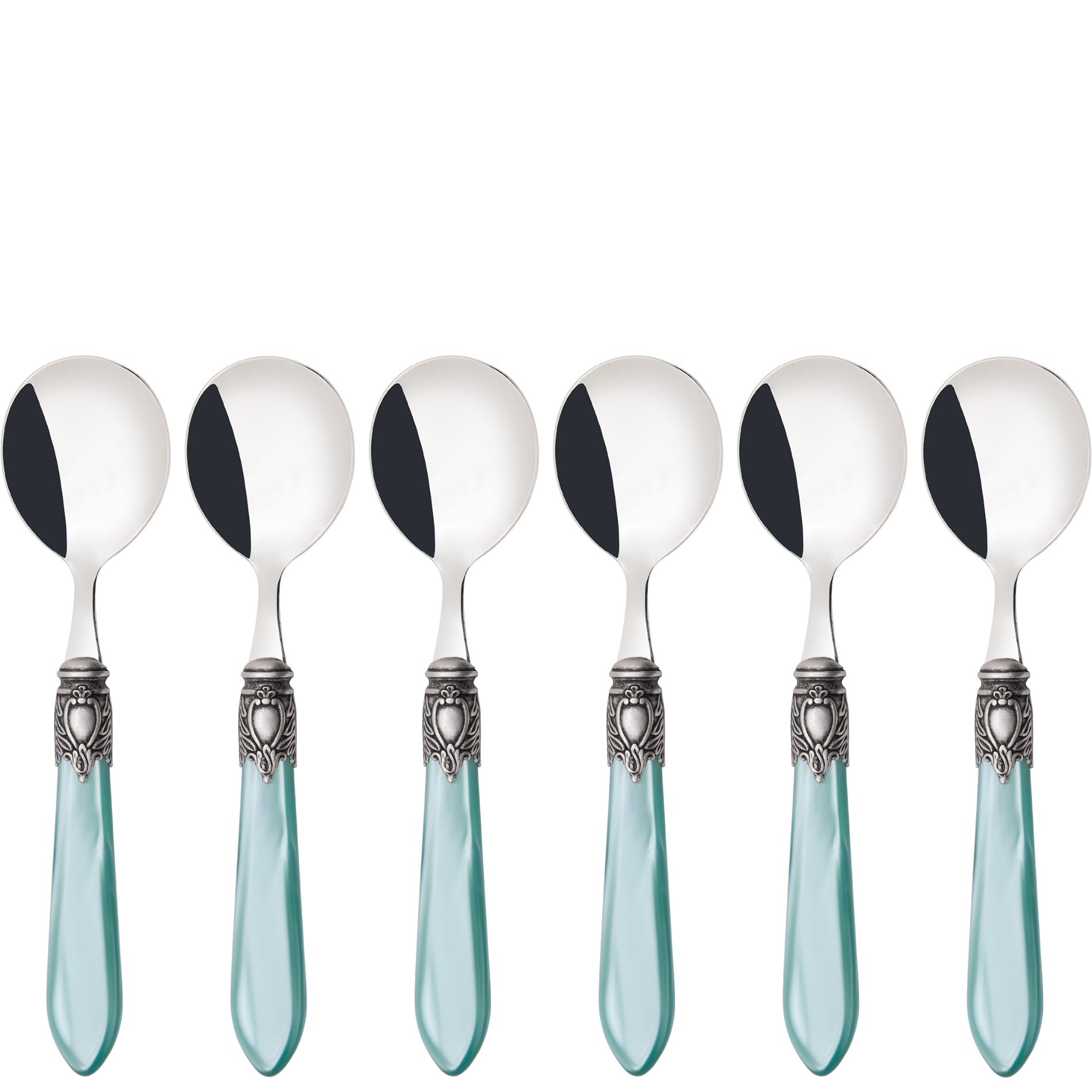 Oxford Antique Soup Spoons Set - Aqua