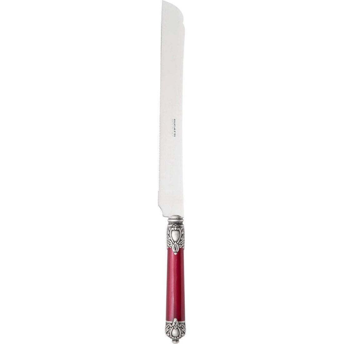 Rinascimento Long Cake Knife 12.6 Inch. - Burgundy