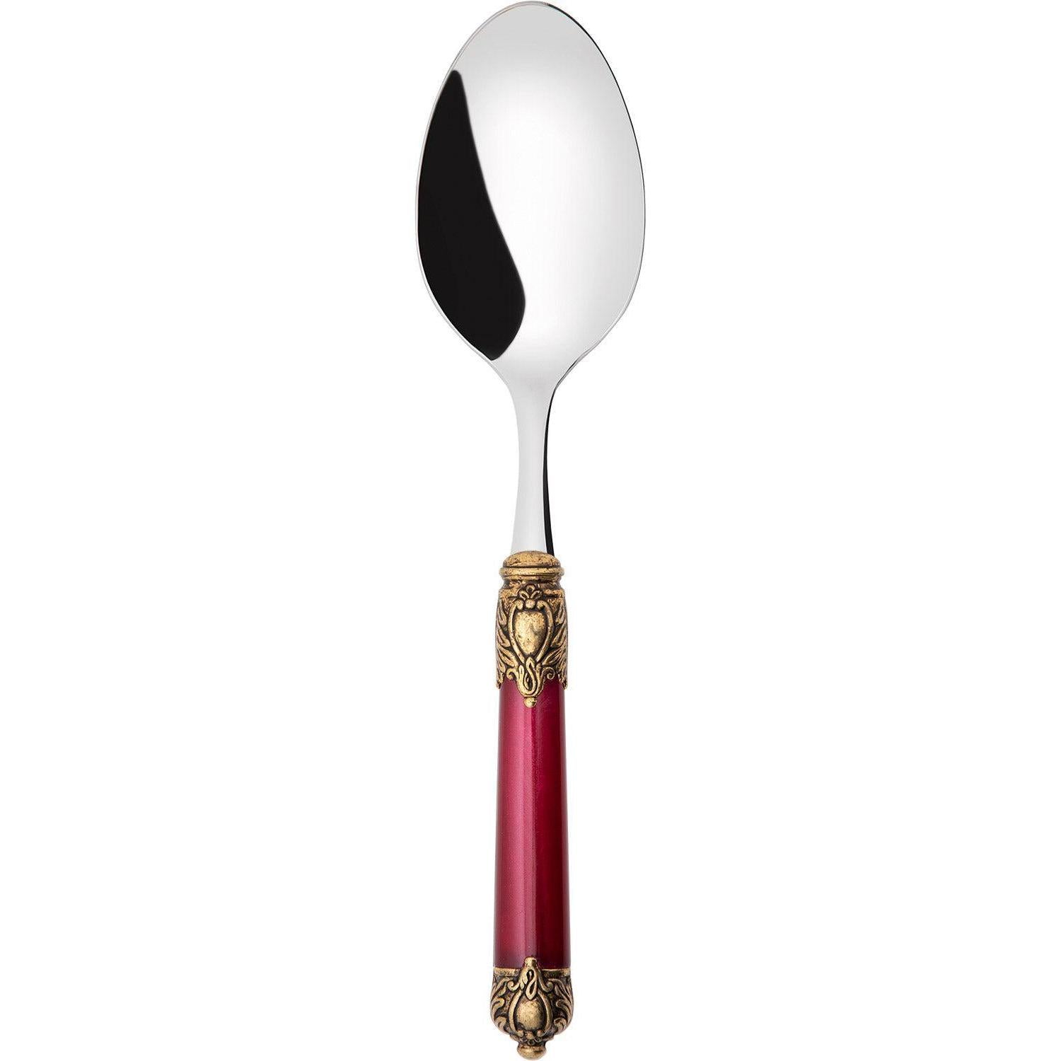 Rinascimento Gold ring Serving Spoon - Burgundy