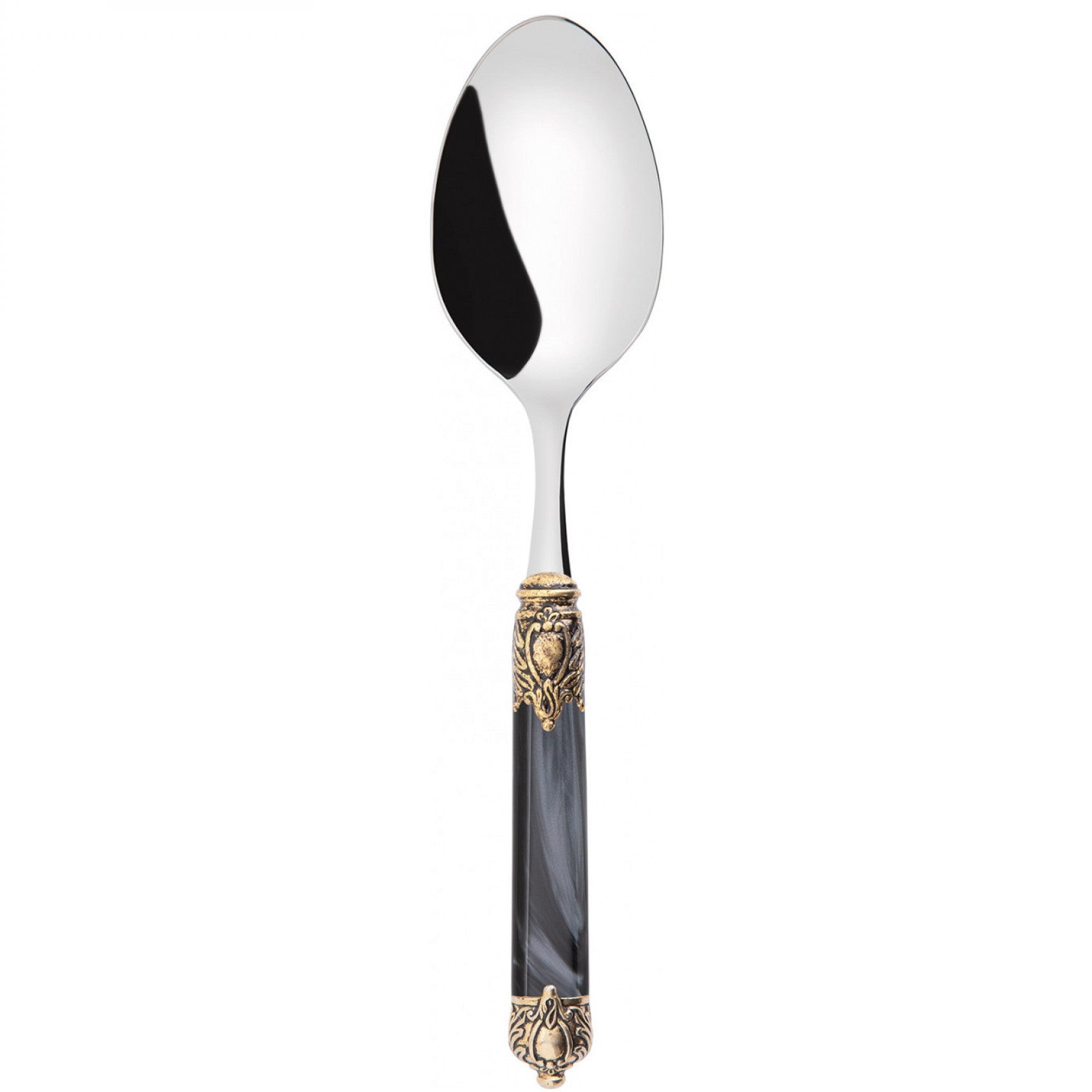 Rinascimento Antique Gold Serving Spoon - Charcoal