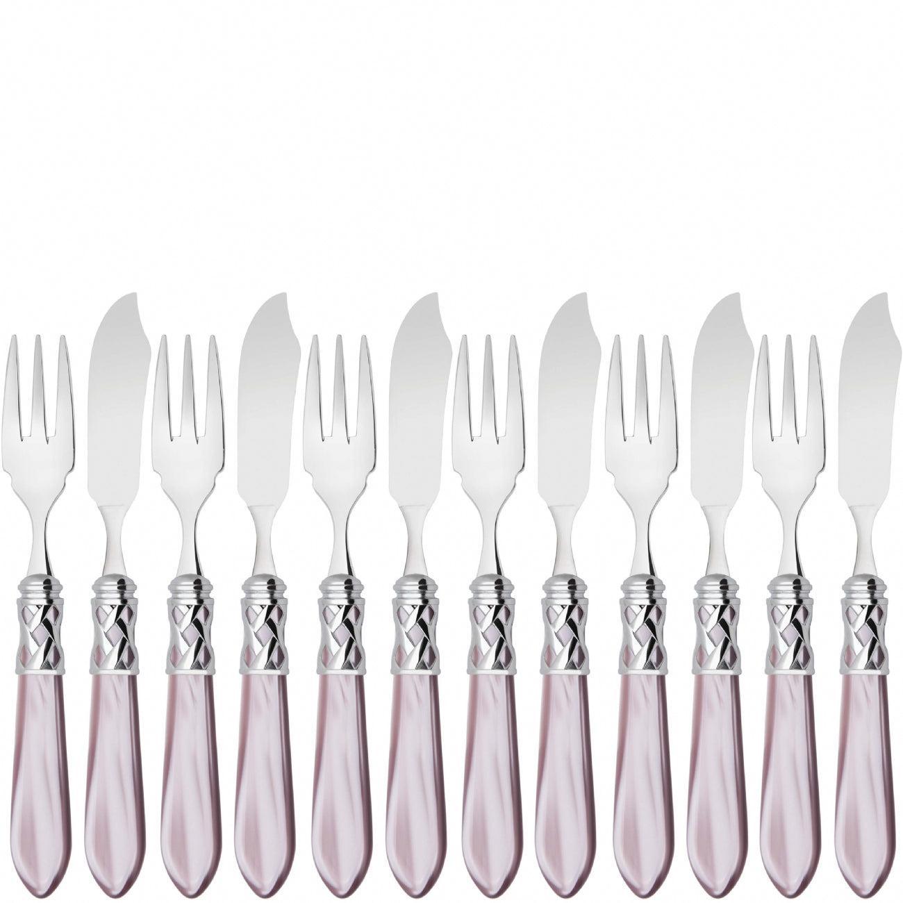Aladdin Brilliant 12 Piece Fish Set - lilac