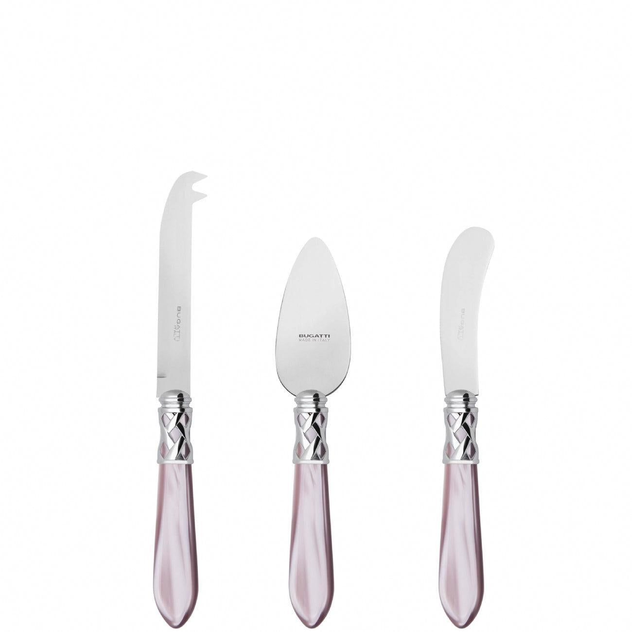 Aladdin Brilliant 3 Piece Cheese Knife Set - lilac