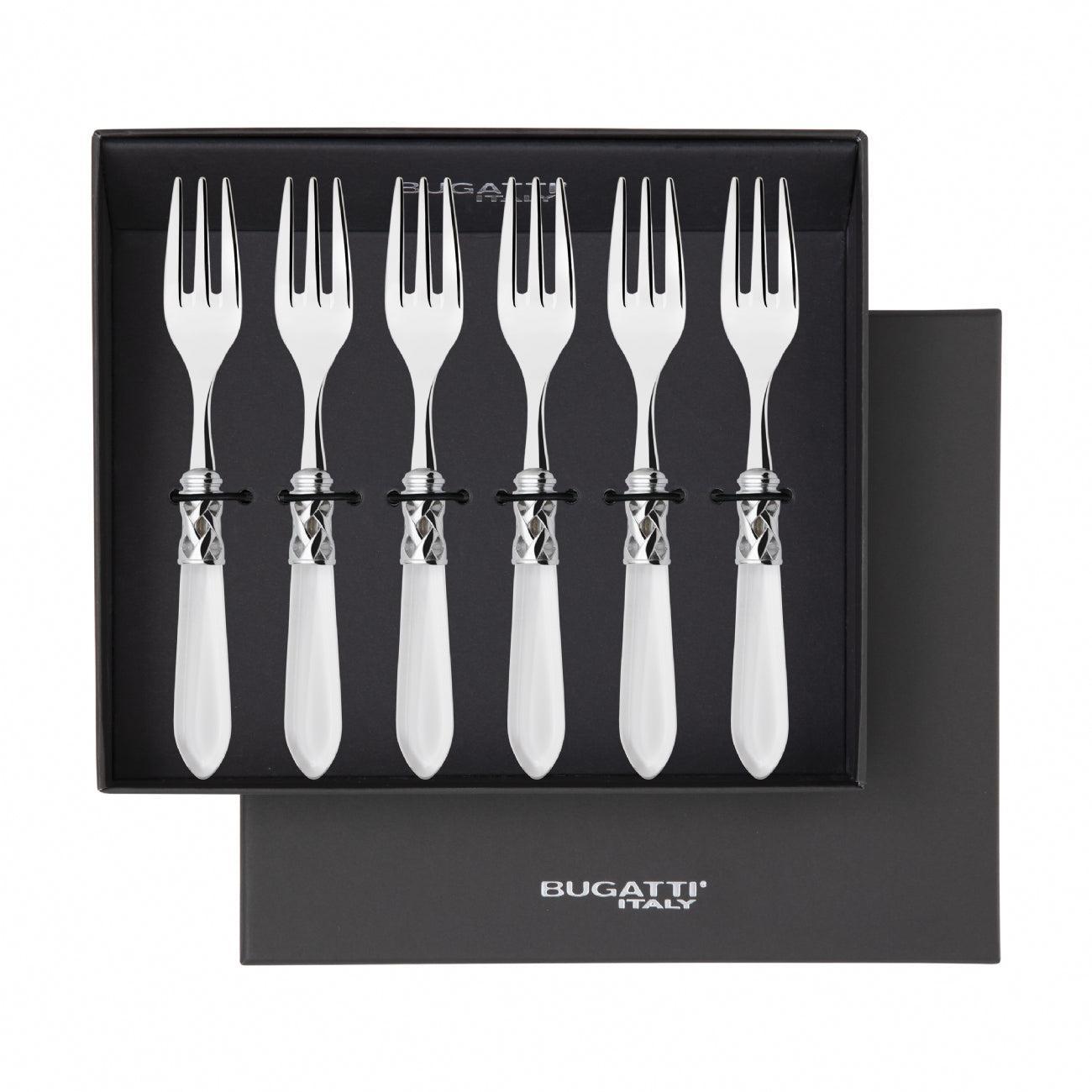 Aladdin Brilliant Cocktail / Cake Fork Set in gift box - clear