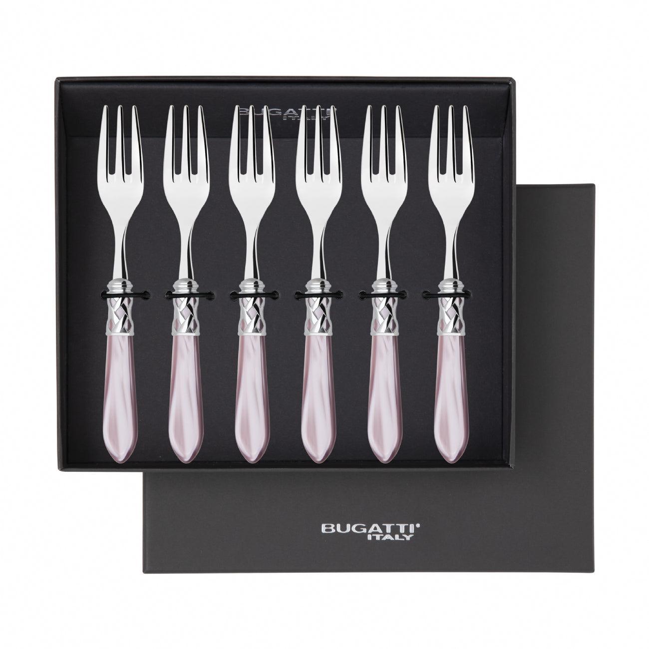 Aladdin Brilliant Cocktail / Cake Fork Set in gift box - lilac